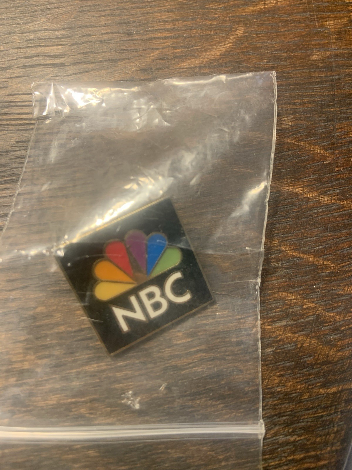 Vintage 1998 NBC Peacock Logo Lapel Pin TV Broadcasting Collectible