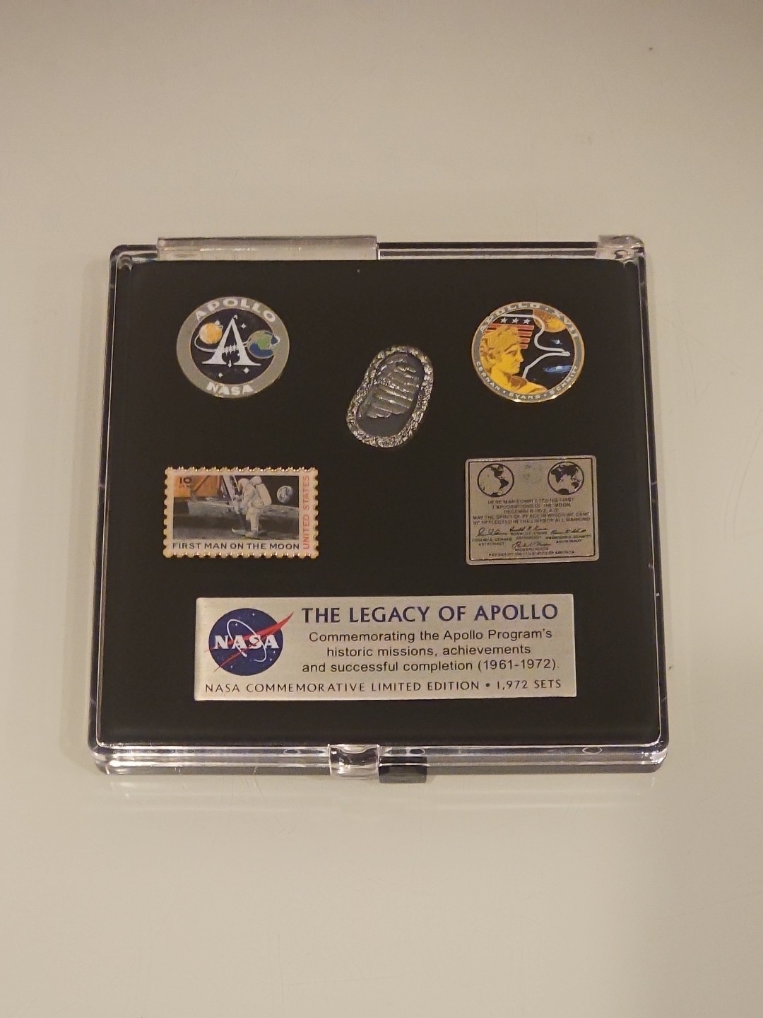 The Legacy of Apollo Commemorative Pin Set (1961-1972)