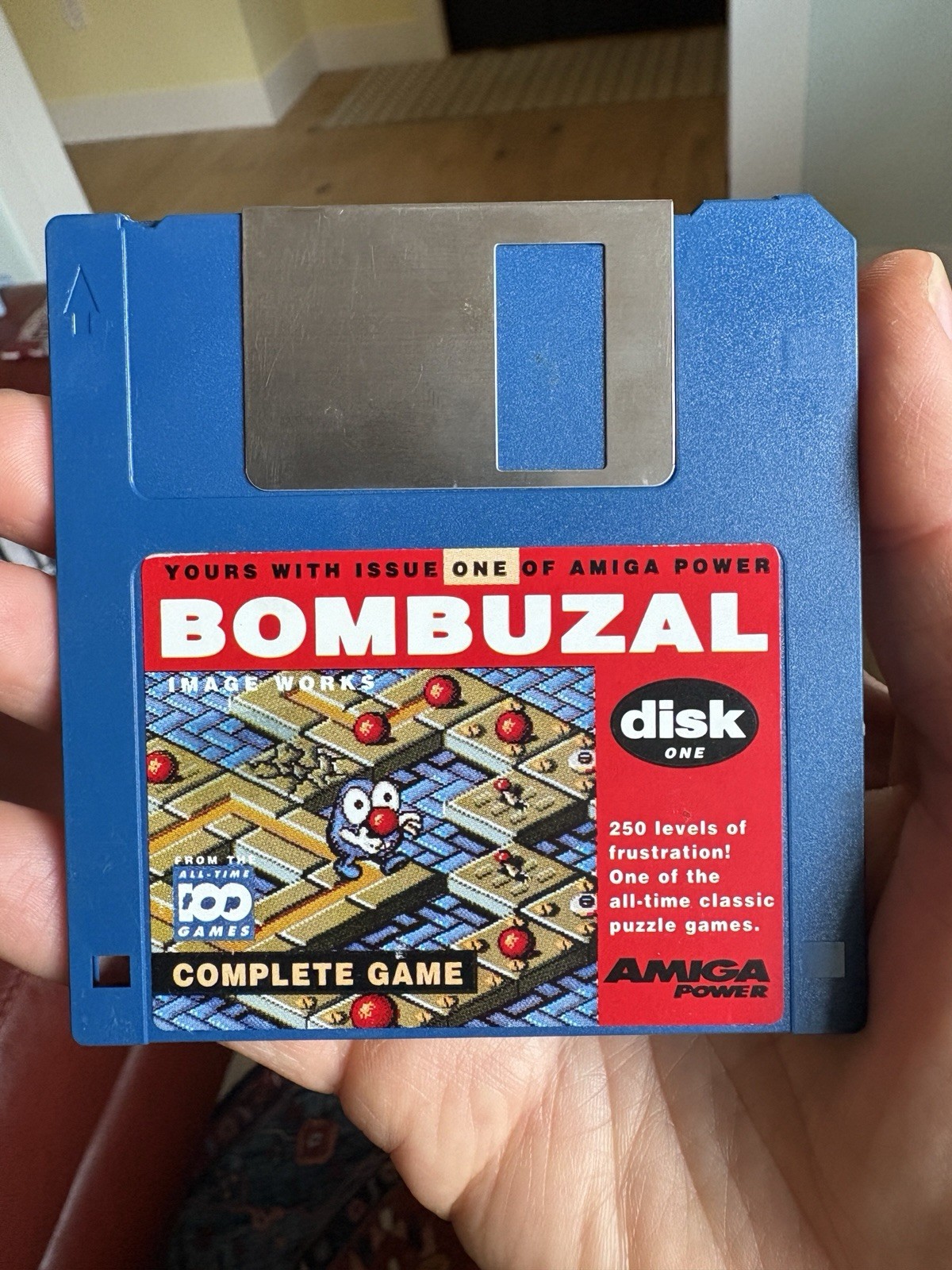 Bombuzal Game Ultra Rare Commodore Amiga Power Magazine 1 Premiere Issue Release
