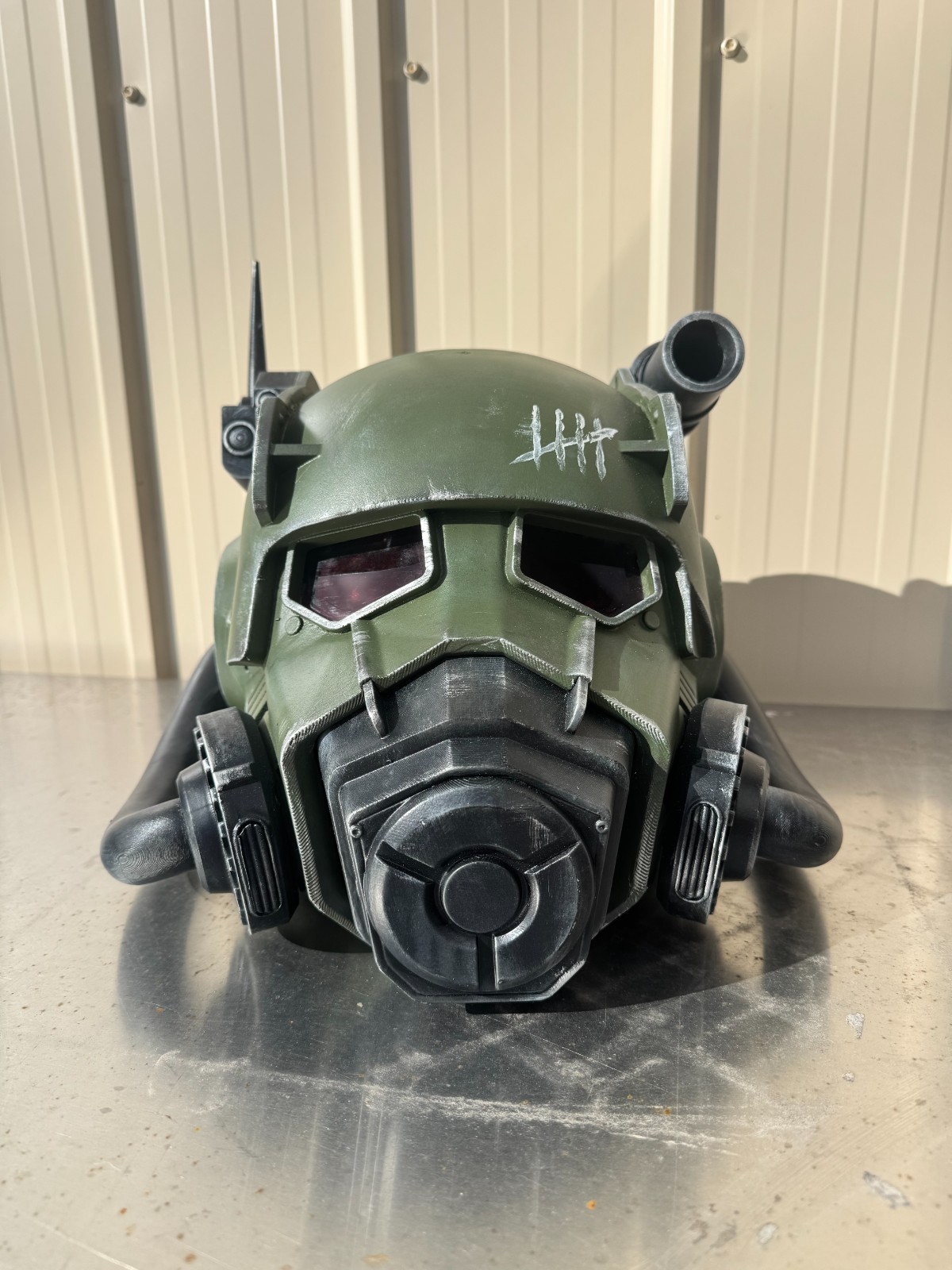 Fallout Inspired NCR Ranger Power Armor Helmet | 1:1 Cosplay Display Piece