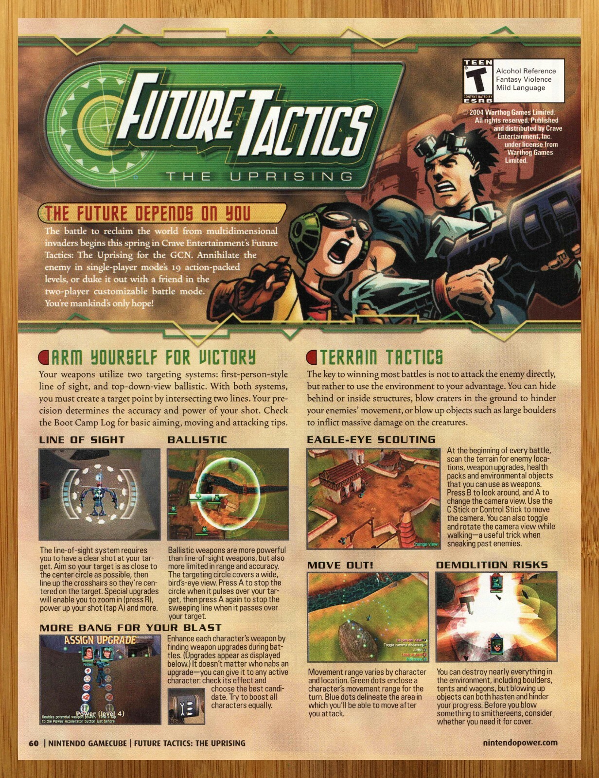 2004 Future Tactics: The Uprising Gamecube Print Ad/Poster Authentic Promo Art