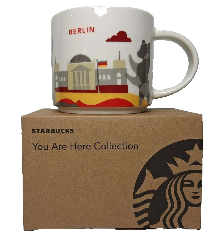 NIB Starbucks Berlin Coffee Mug You Are Here Collection 14 fl oz Germany Capital
