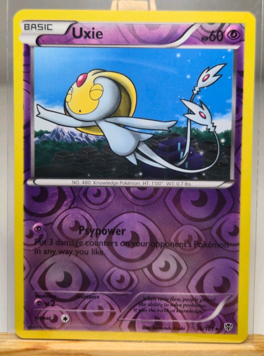 UXIE 36/101 PLASMA BLAST REVERSE HOLO N/M POKEMON ENGLISH VINTAGE