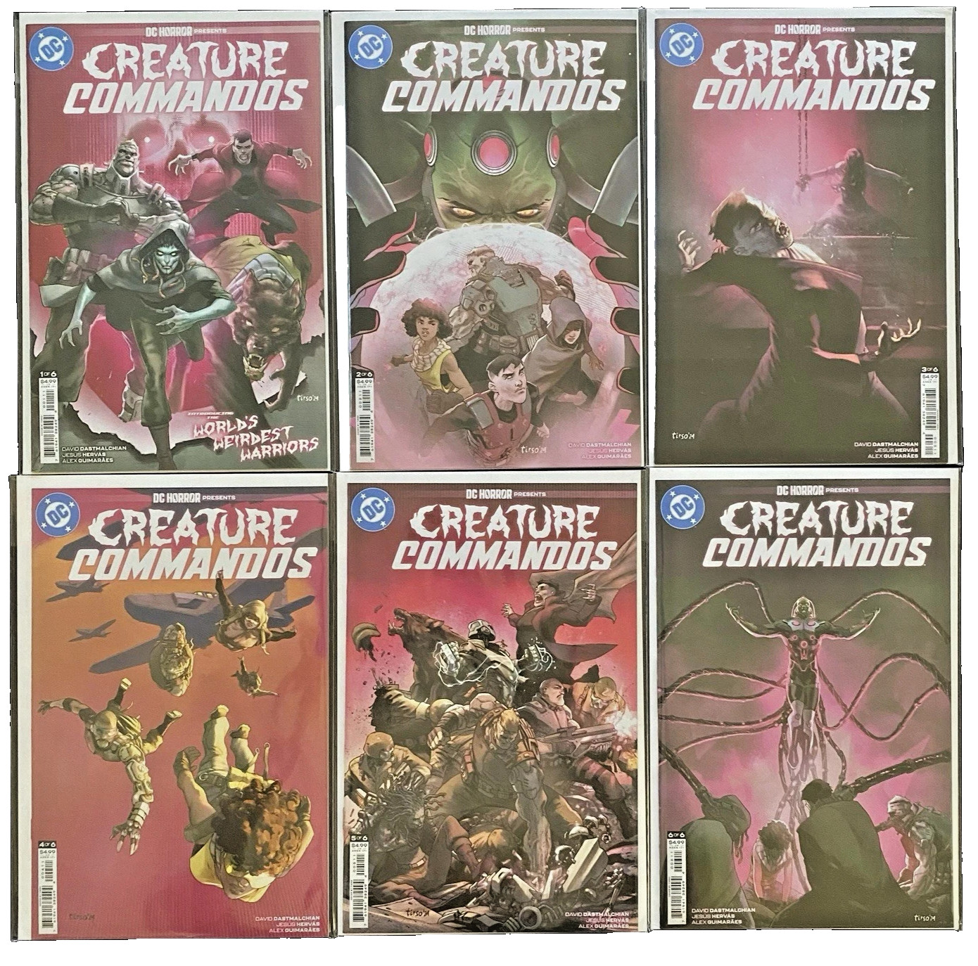 Creature Commandos #s 1 2 3 4 5 6 NM 1-6 complete series set DC Comics lot