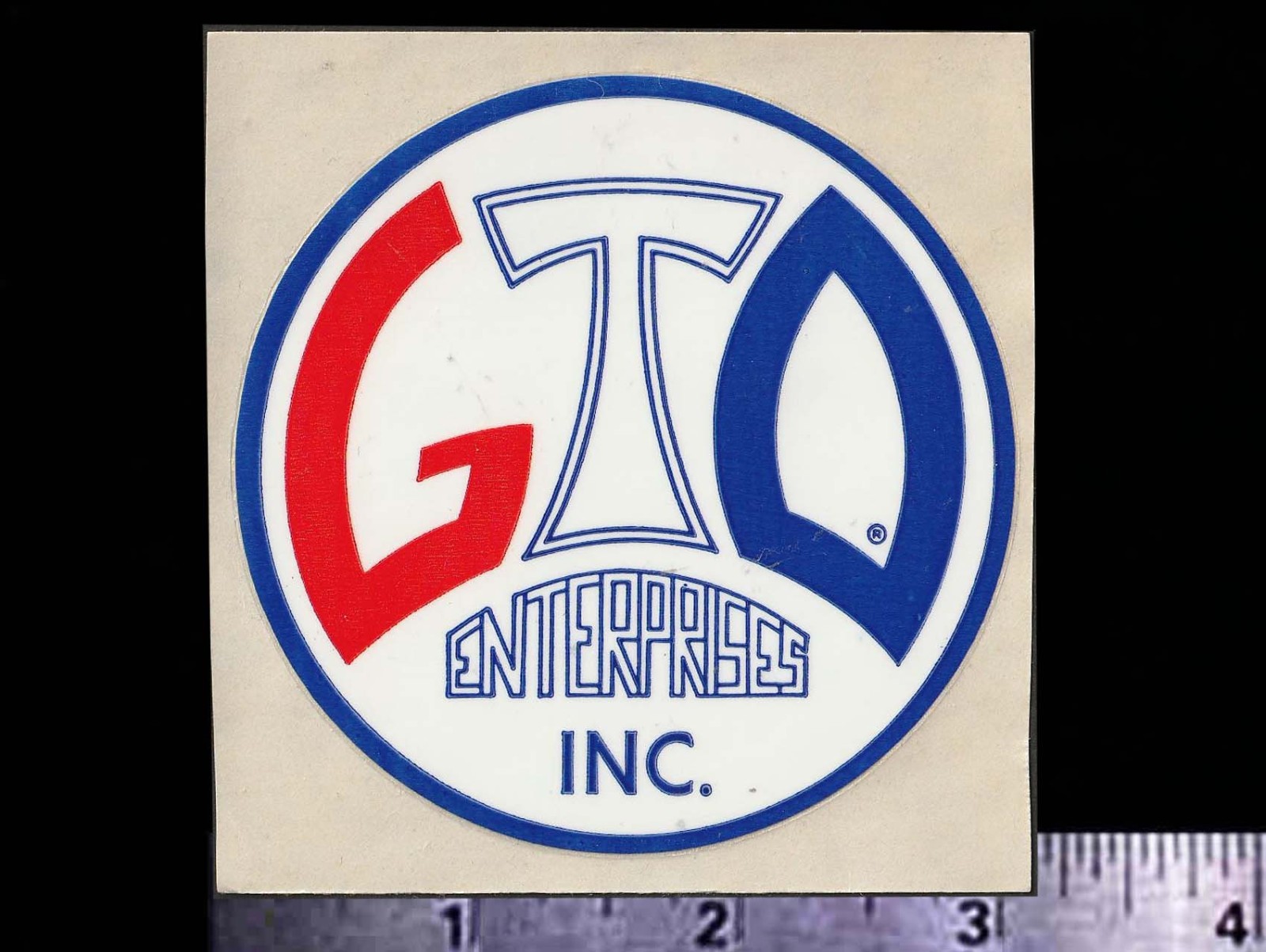 GTO Enterprises Inc. - Original Vintage 1960's 70's Racing Decal/Sticker