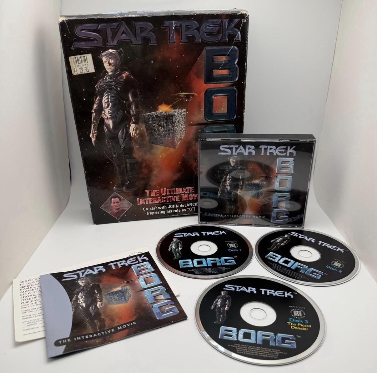 Star Trek: Borg The Ultimate Interactive Movie (Windows PC, 1996) 3-Disc Set