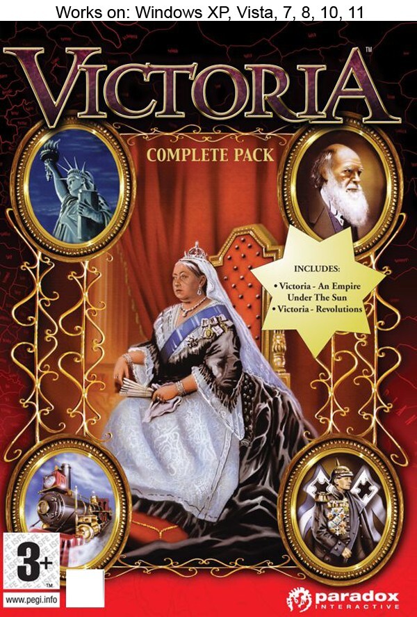 Victoria Complete PC Game 2003 Windows 10 11 Empire Under The Sun + Revolutions