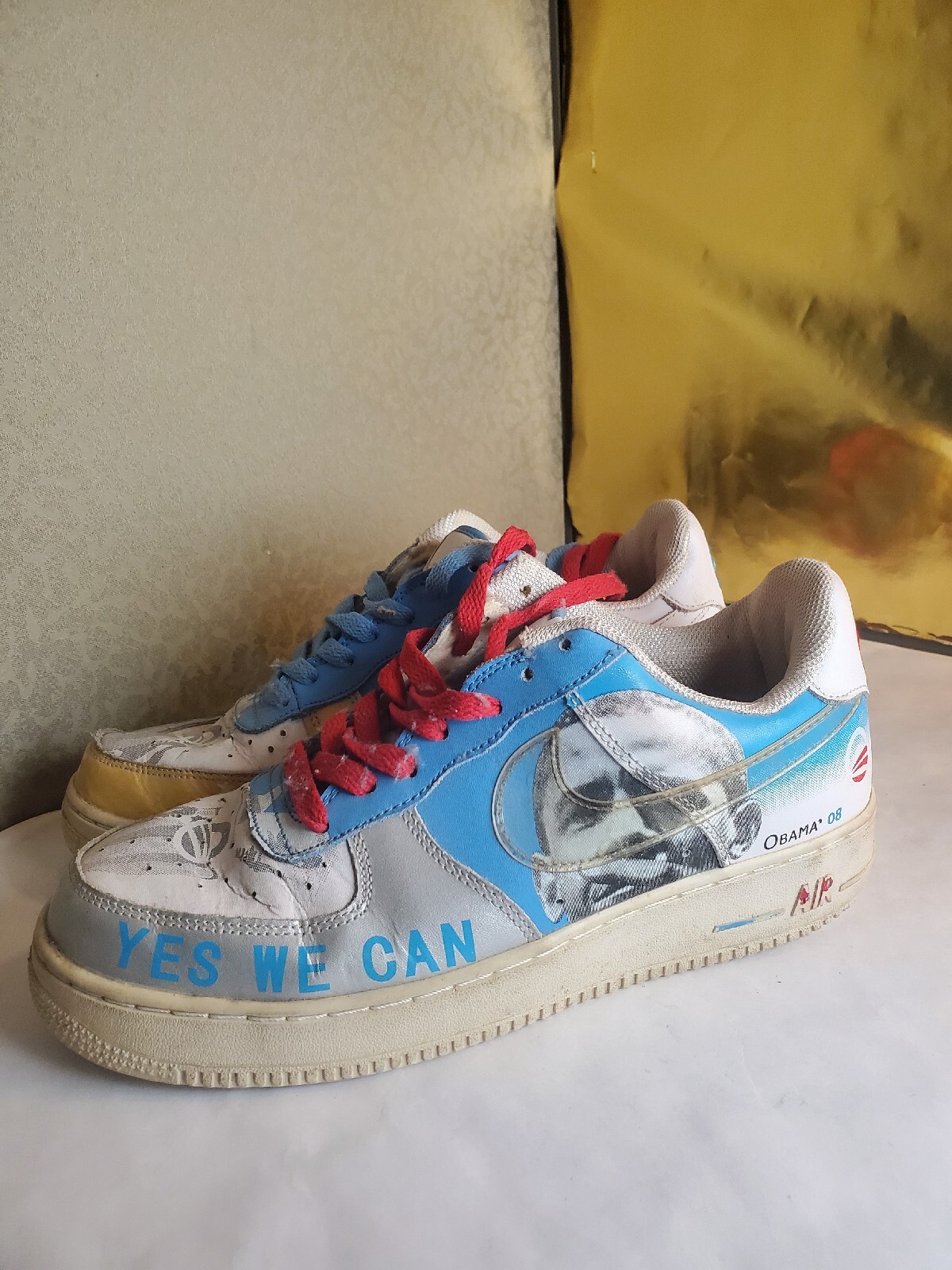 Nike Air Force One 2008 OBAMA-Change Yes We Can Men\'s Size 8