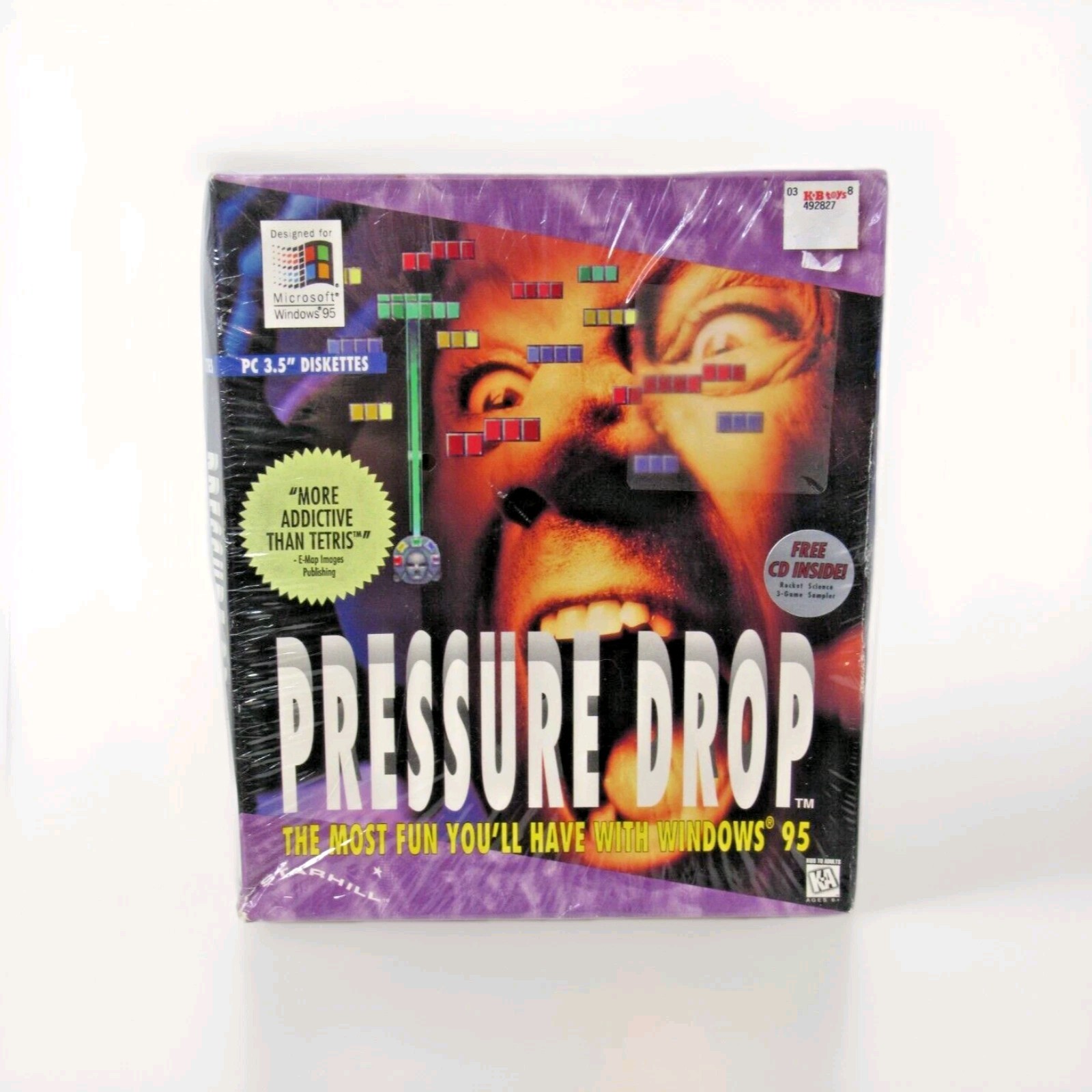 Pressure Drop Windows 95 Sealed Box New Game PC From KB Toys + Sample CD -xx