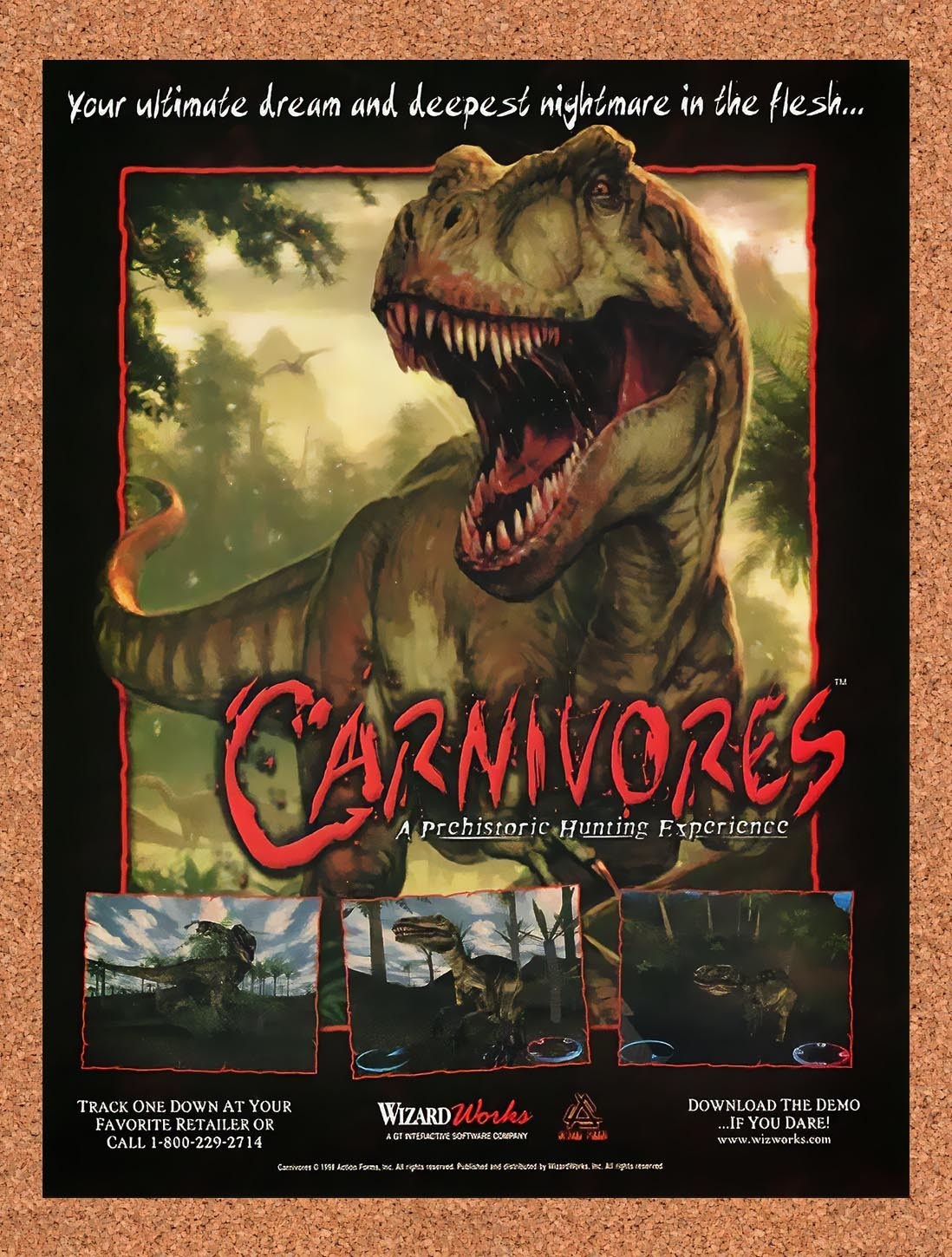 1999 Carnivores PC Original Advertisement / Retro Promo v1