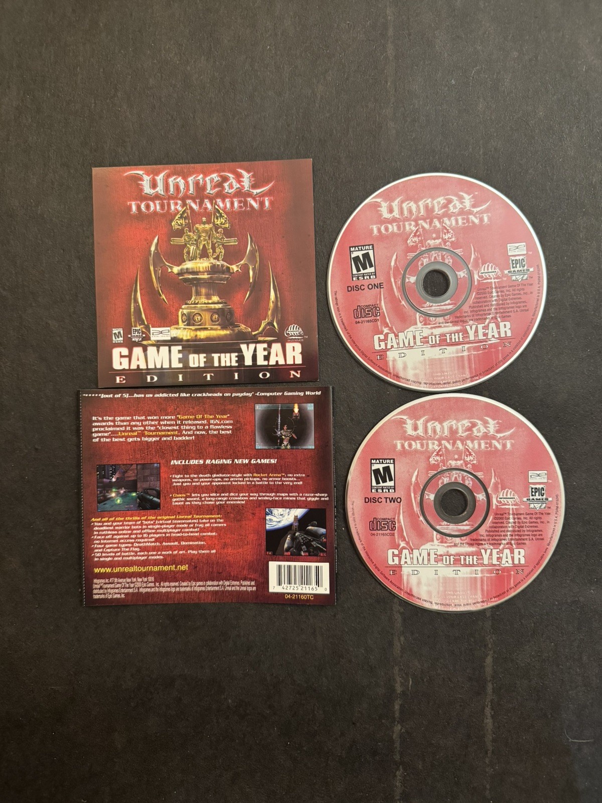 Unreal Tournament: Game of the Year Edition Jewel Case (PC, 2002)
