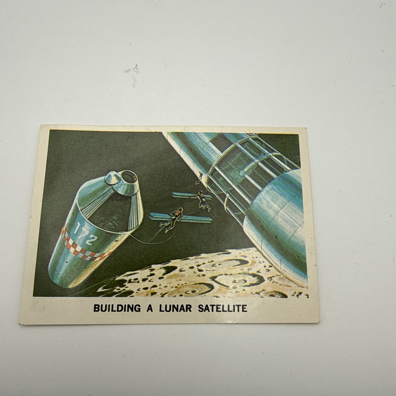 1962 space pak #3 Building A Lunar Satellite Trading Card