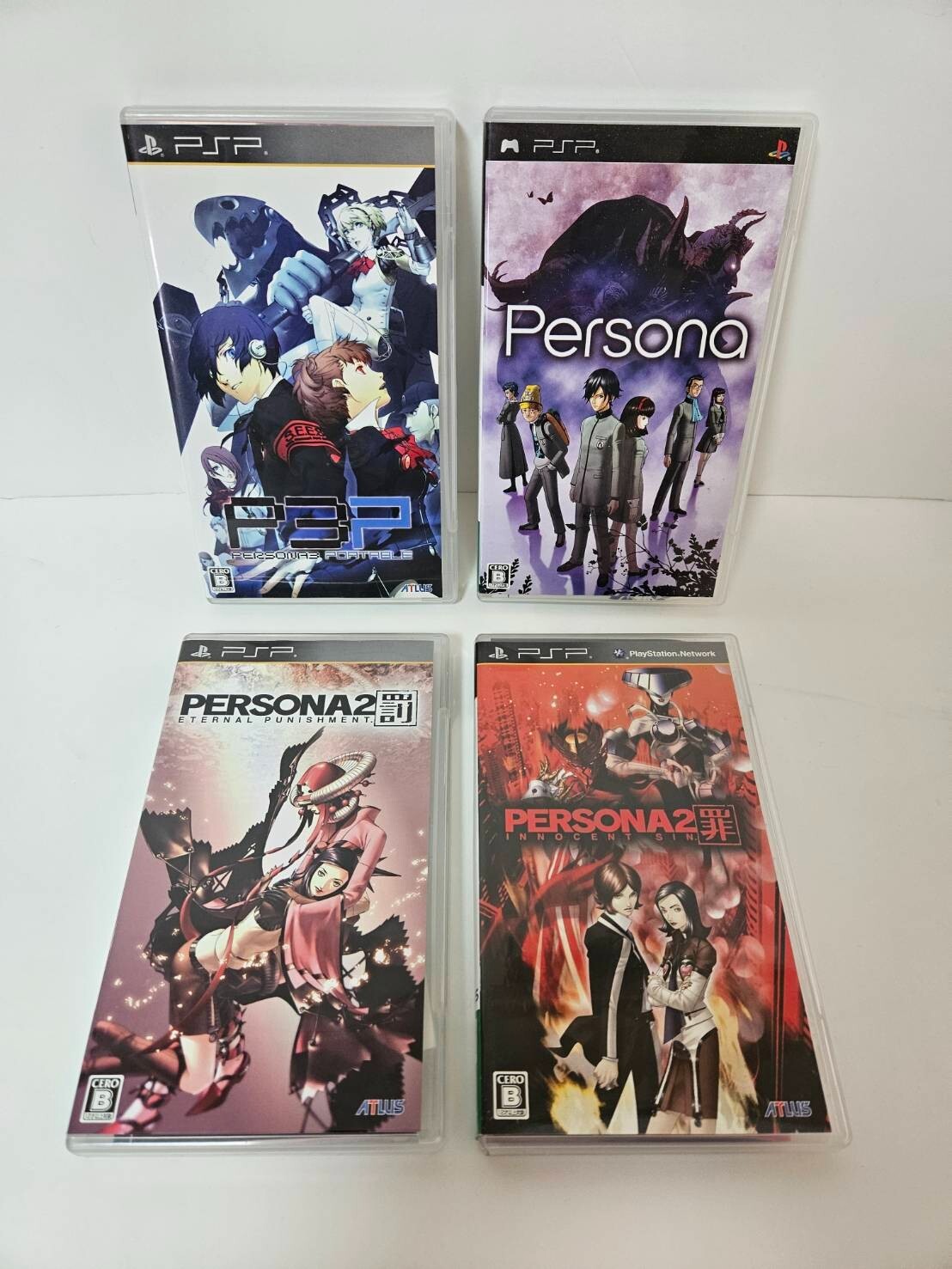 Persona Innocent Sin Eternal Punishment 1 2 3 RPG PSP PlayStation Portable 4 set