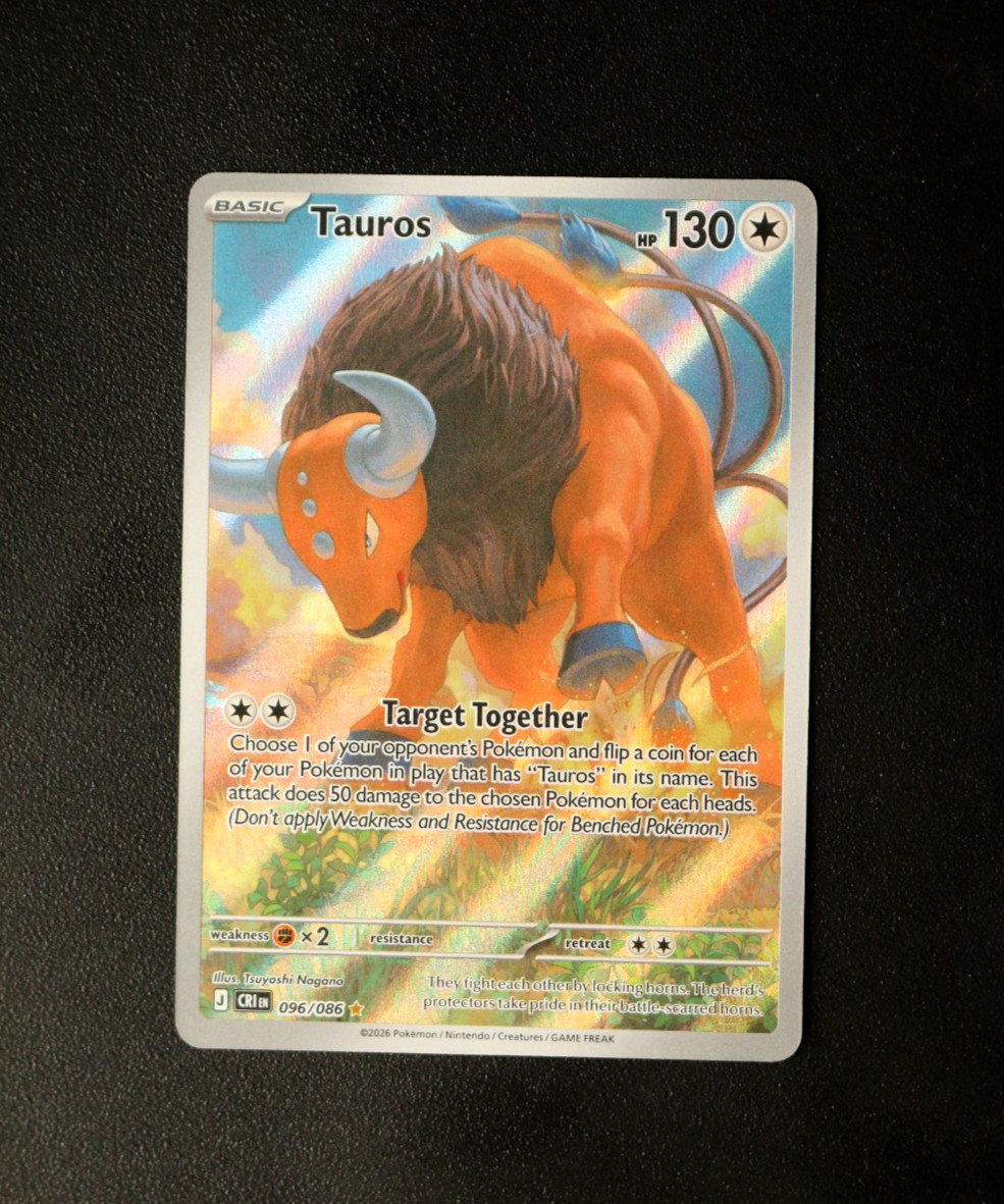 Pokémon Card TCG - Tauros 096/086 - Chaos Rising - Illustration Rare - NM ⭐