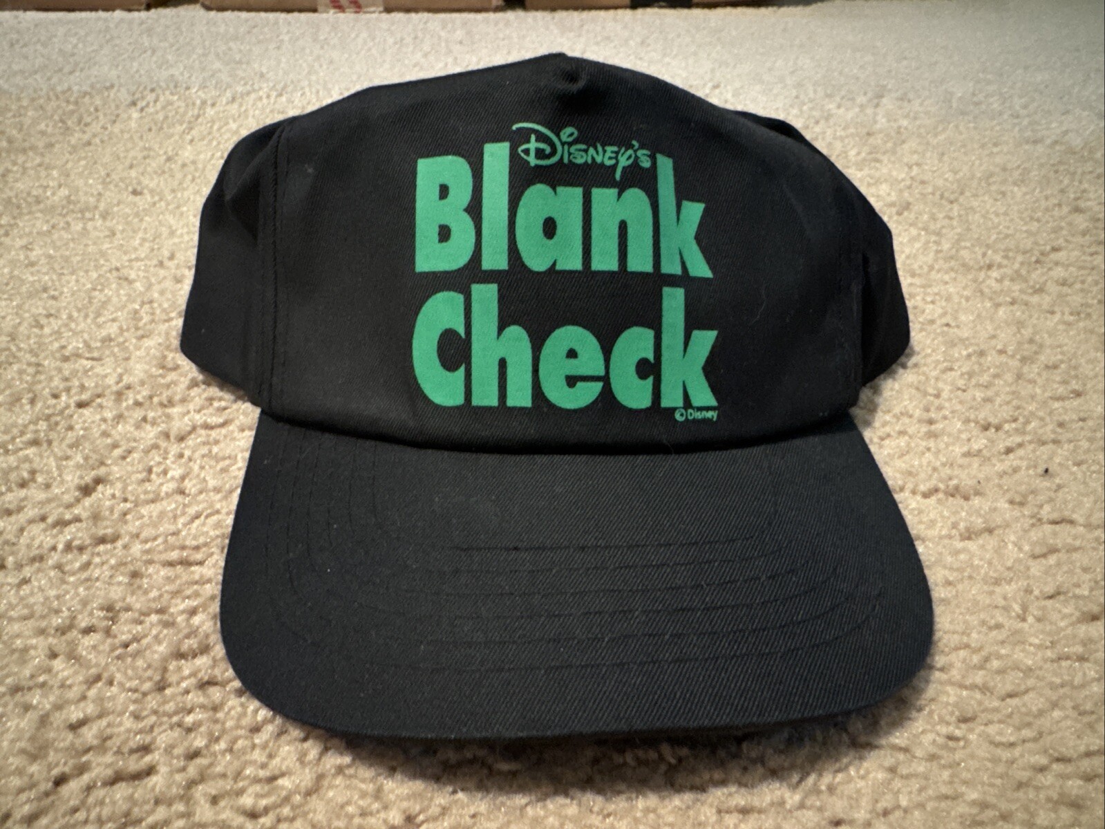 Rare Vintage 90’s Disney Blank Check Promo Hat Only 1 On eBay Or Online