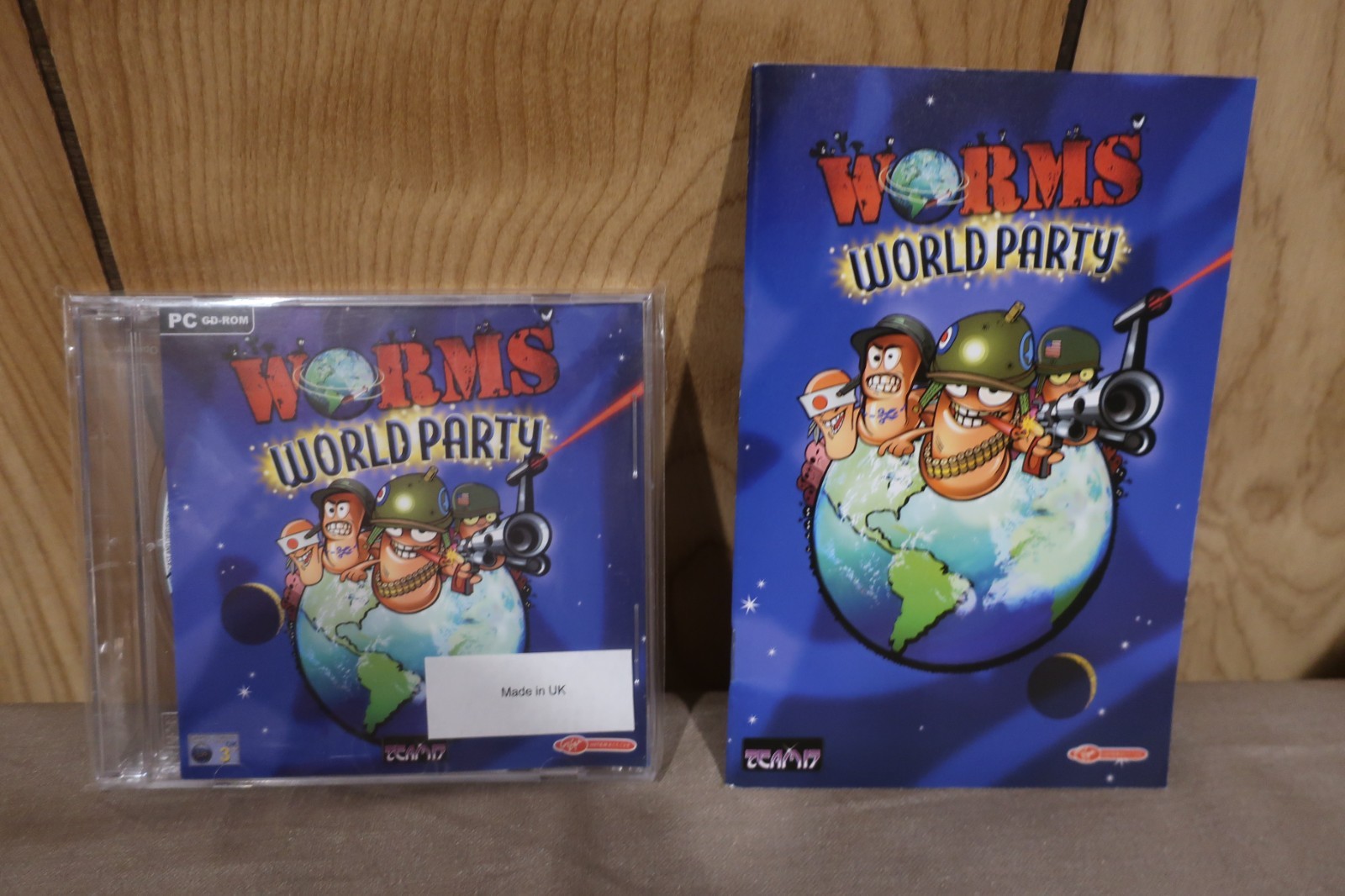 Worms World Party PC Game New Factory sealed CD Jewel case + game manual
