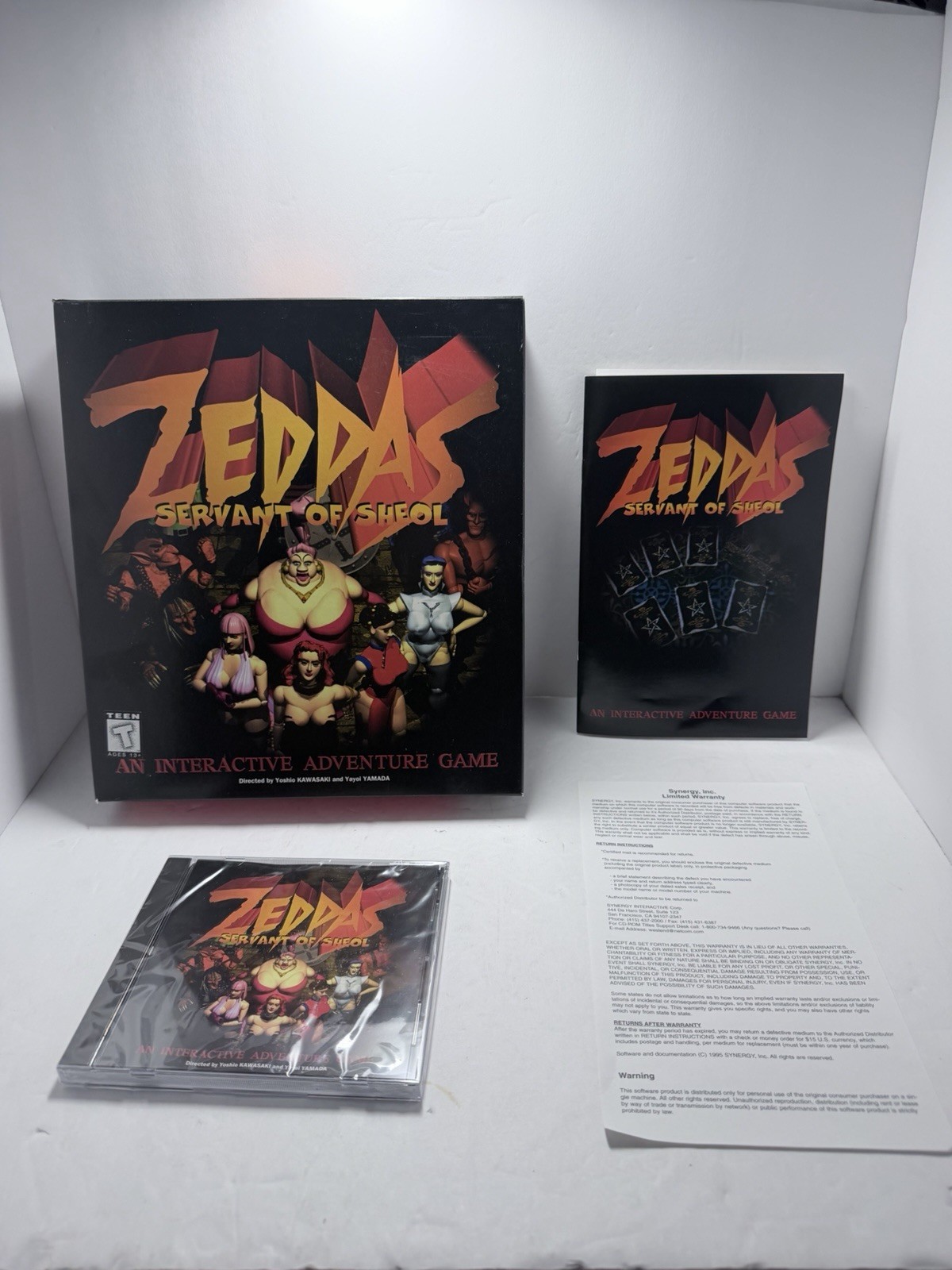 ZEDDAS SERVANT OF SHEOL Rare PC Game Complete In Box (1995 Windows 3.1/95) CIB