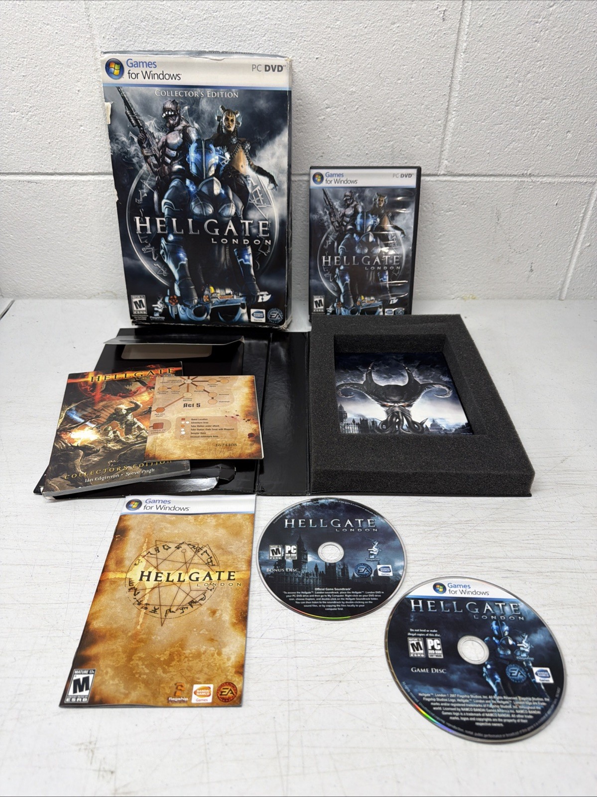Hellgate: London Collector's Edition (PC Big Box) Bonus Disc, CIB, Tested 
