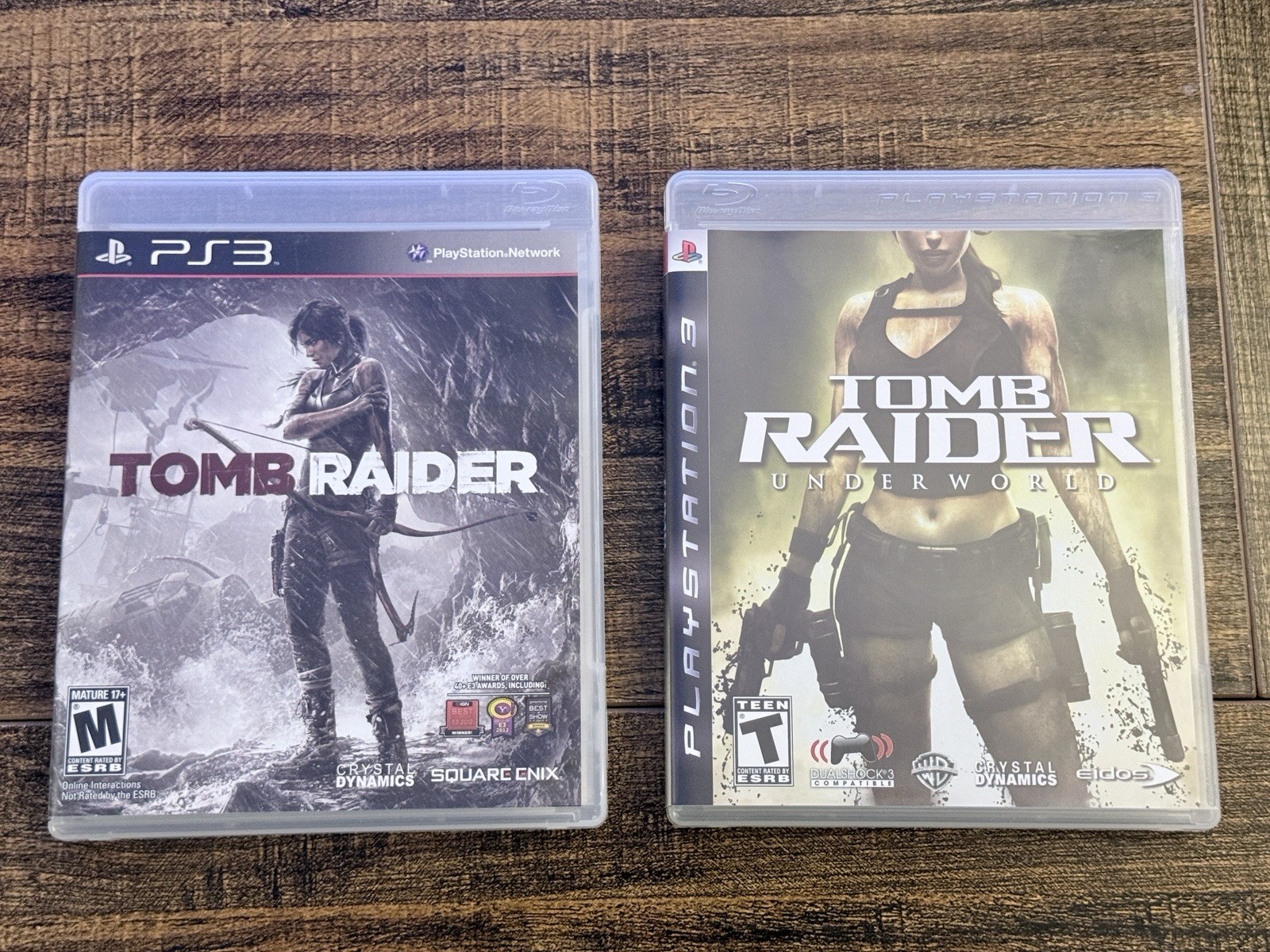 The Tomb Raider PS3 2 Game Lot Underworld + Tomb Raider 2013 PS3 Complete