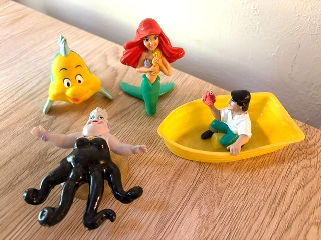 Vintage McDonald\'s Disney\'s Little Mermaid Happy Meal Toys 1989 Complete Set 4