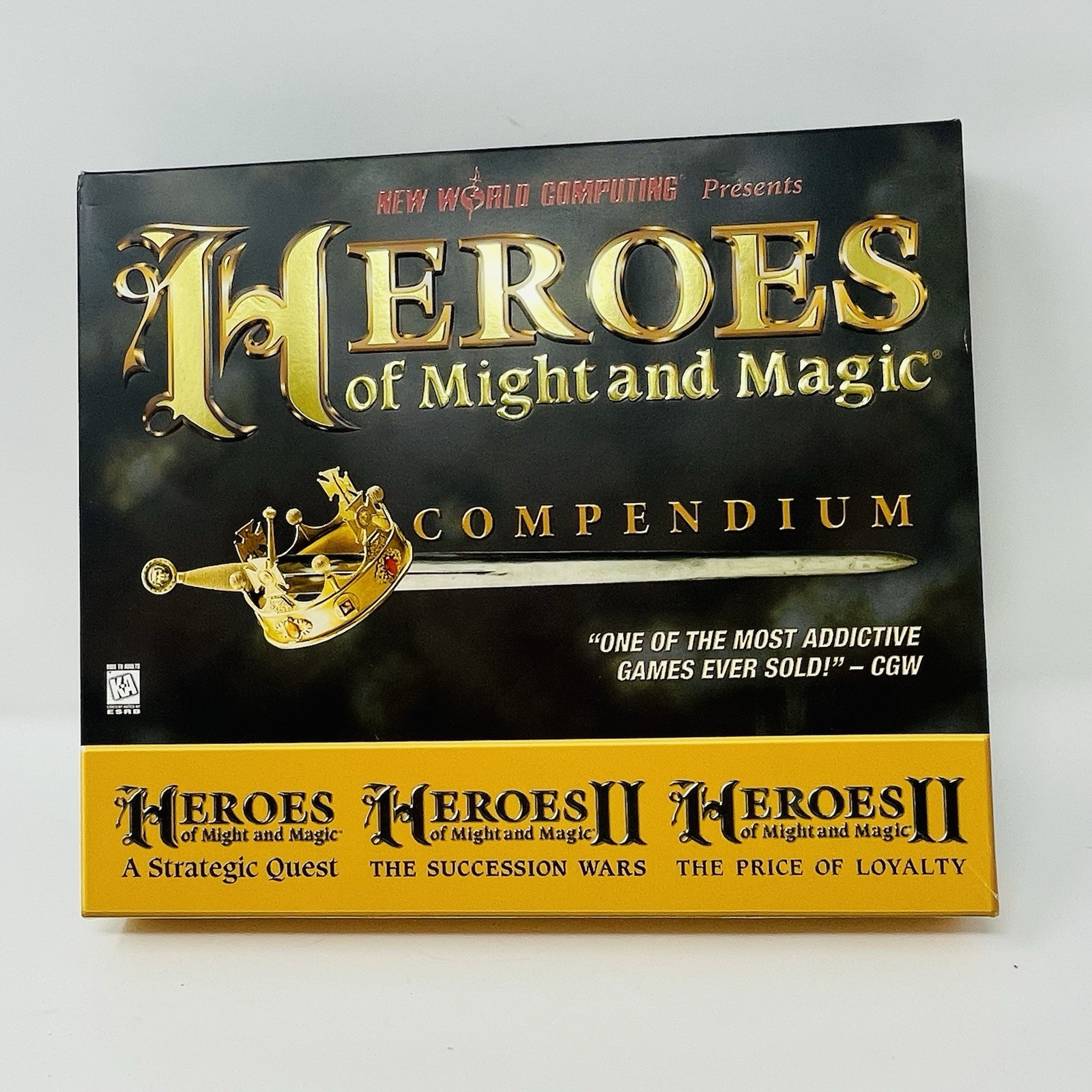 Heroes Of Might And Magic Compendium PC Big Box 1997 Vintage Game CIB
