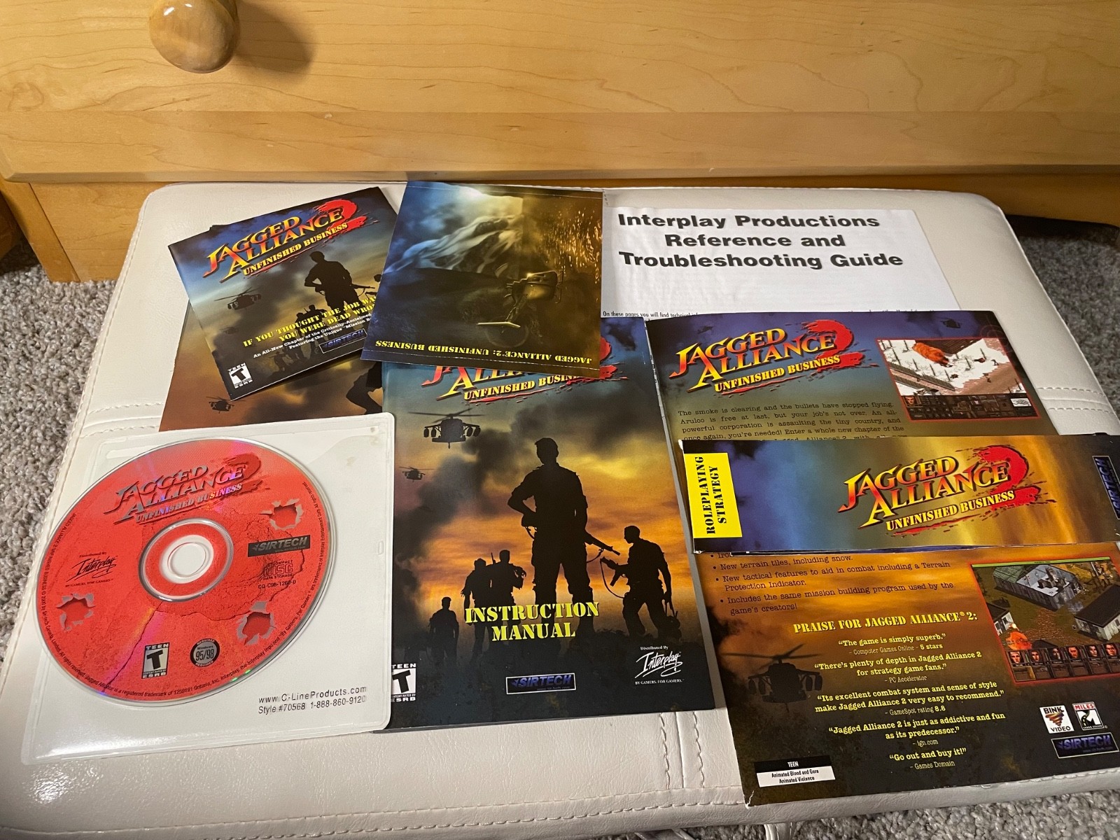 JAGGED ALLIANCE 2: Unfinished Business IBM-PC CD-ROM Game 2000