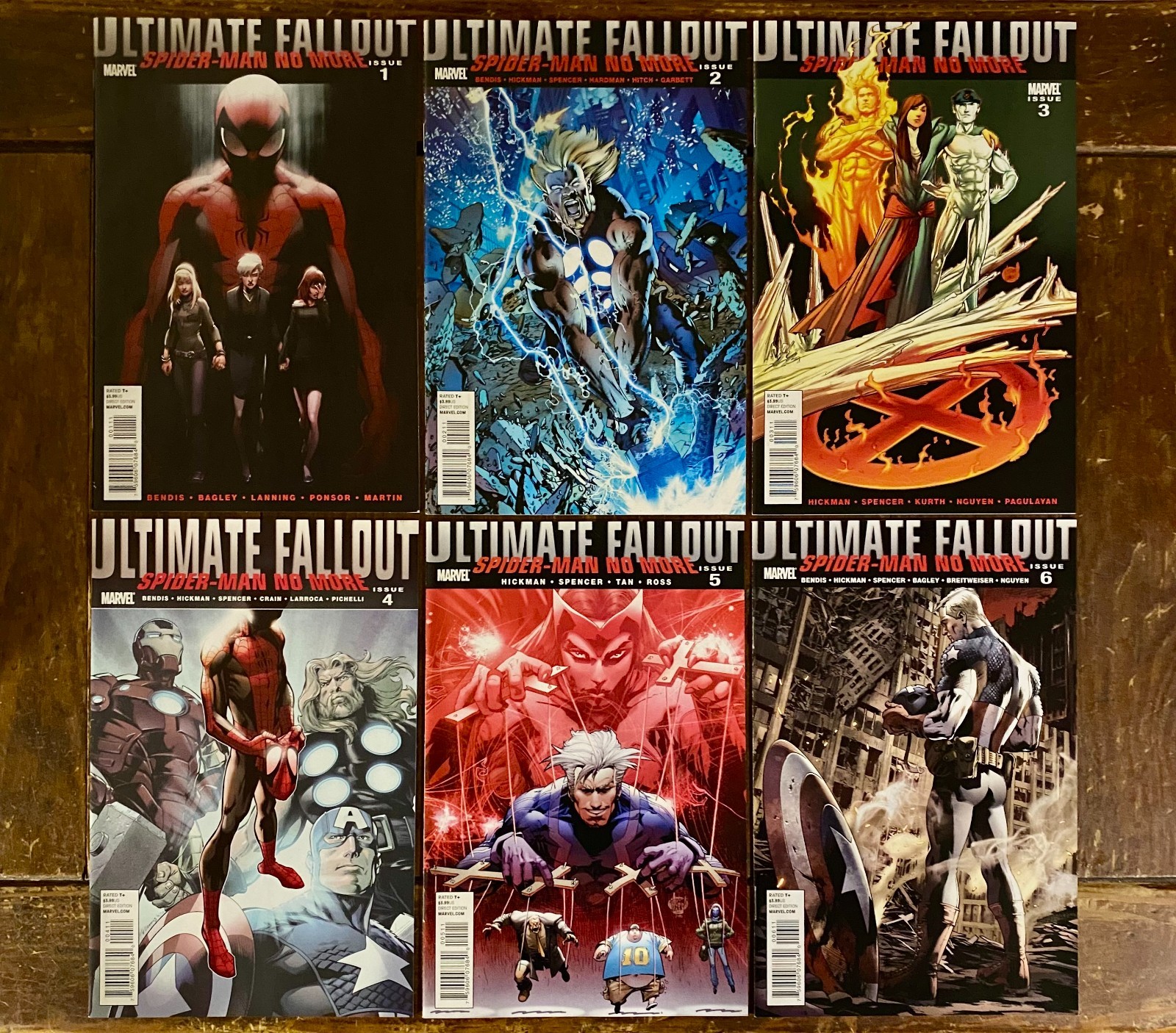 ULTIMATE FALLOUT #1-6 COMPLETE | 1st MILES MORALES | VG+ | 🕸️ SPIDER-MAN 🕸️