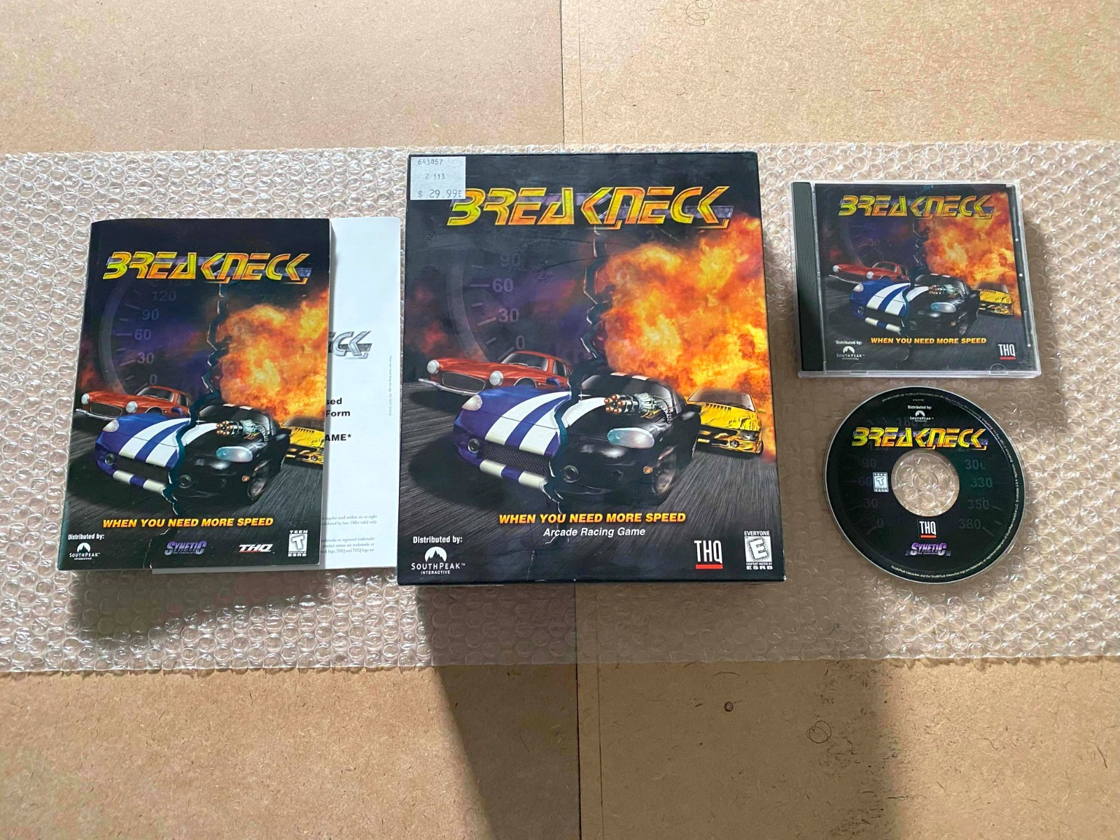 BreakNeck (N.I.C.E. 2) (Big Box) (PC CD-ROM, 2000) - COMPLETE / CIB