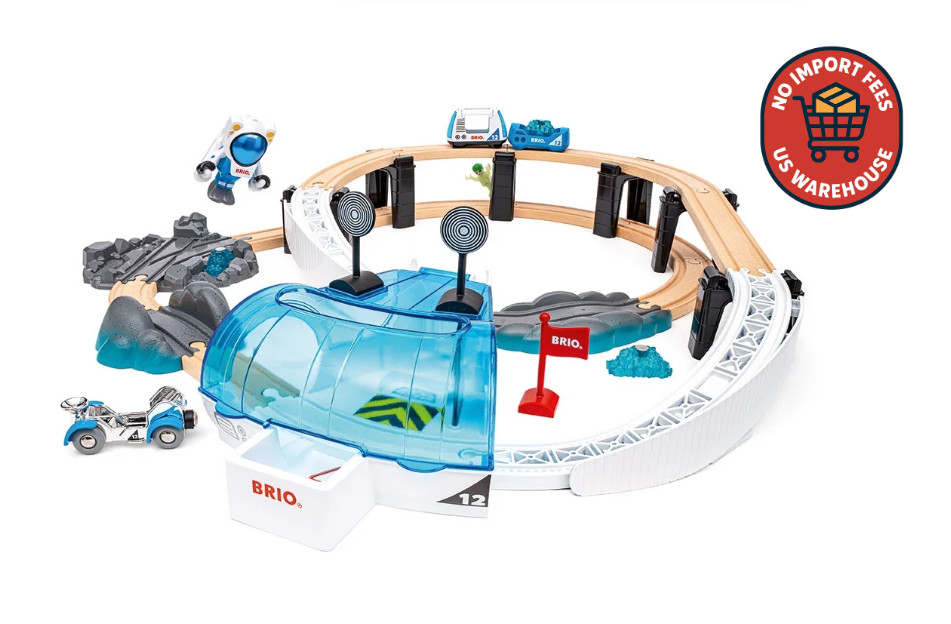 BRIO World Space Station Set 40 Piece Wooden Train Railway Ages 3+