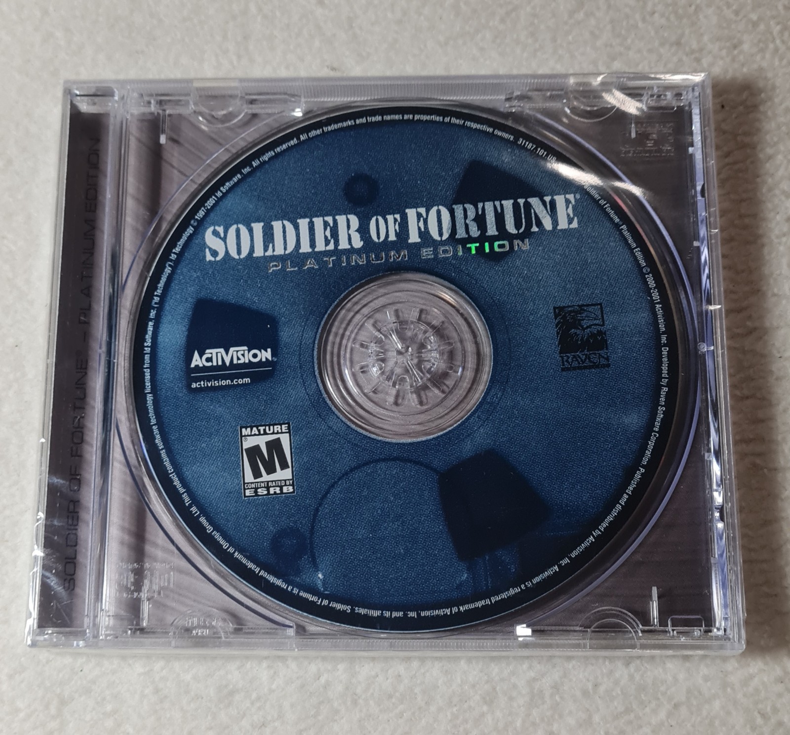 Soldier of Fortune: Platinum Edition (PC, 2001) Sealed New