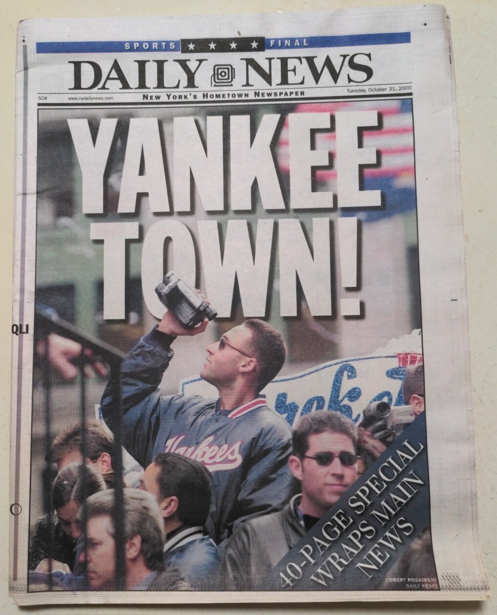 Derek Jeter, New York Daily News, October 31, 2000, Newspaper, World Series