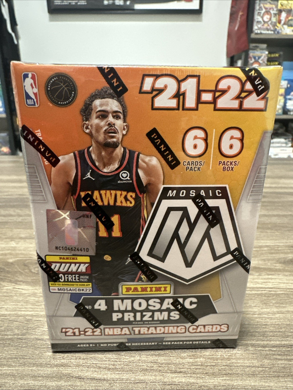 Panini NBA Mosaic 2021 2022 Basketball Retail 21-22 Blaster Box Sealed 6 b...