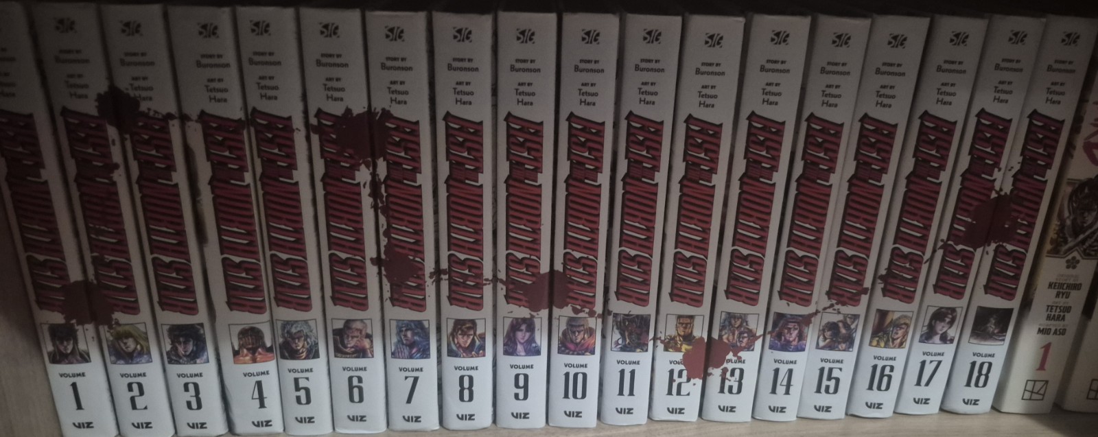 Fist of the North Star Manga Complete Series Vol. 1-18 by Viz Media Hardcover