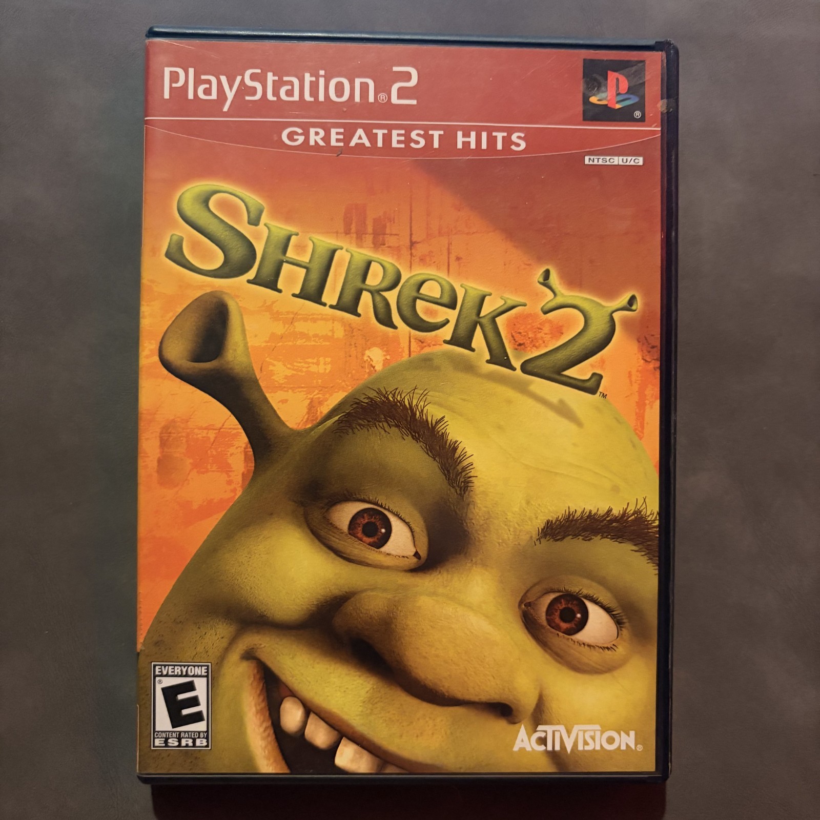 Shrek 2 Greatest Hits PS2 PlayStation 2 Game w/ Case NO MANUAL Activision