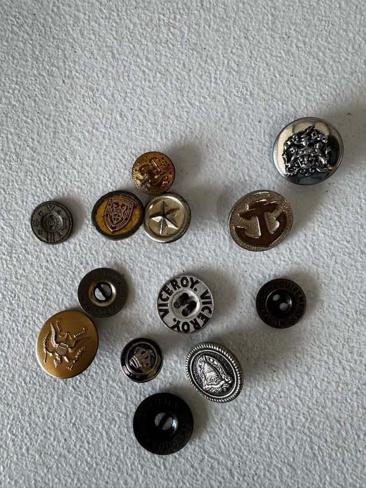Vintage Military and Nautical Button Collection