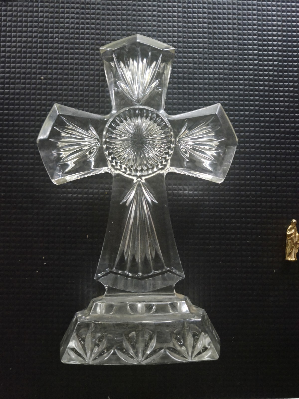 Vintage ROYAL LIMITED 24% Full Lead Crystal Cross Clear Czech Republic 10\