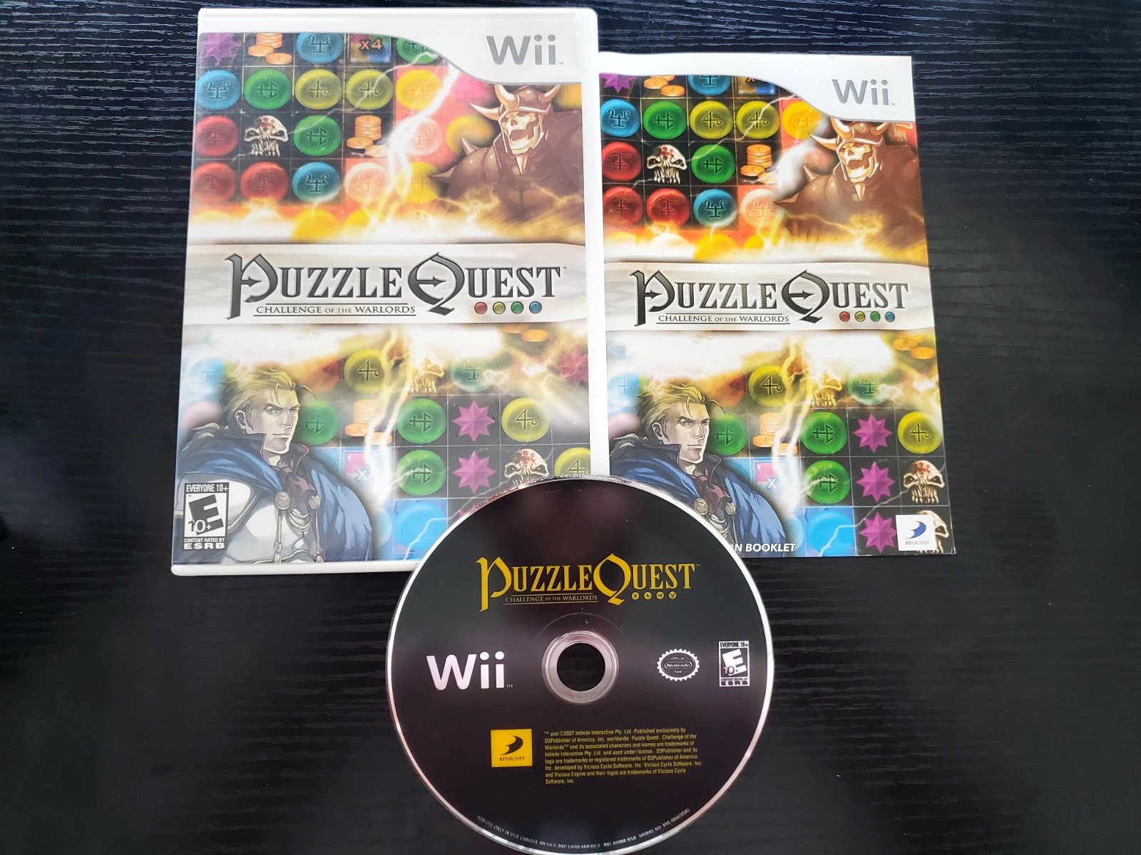 Puzzle Quest: Challenge of the Warlords (Nintendo Wii, 2007) COMPLETE