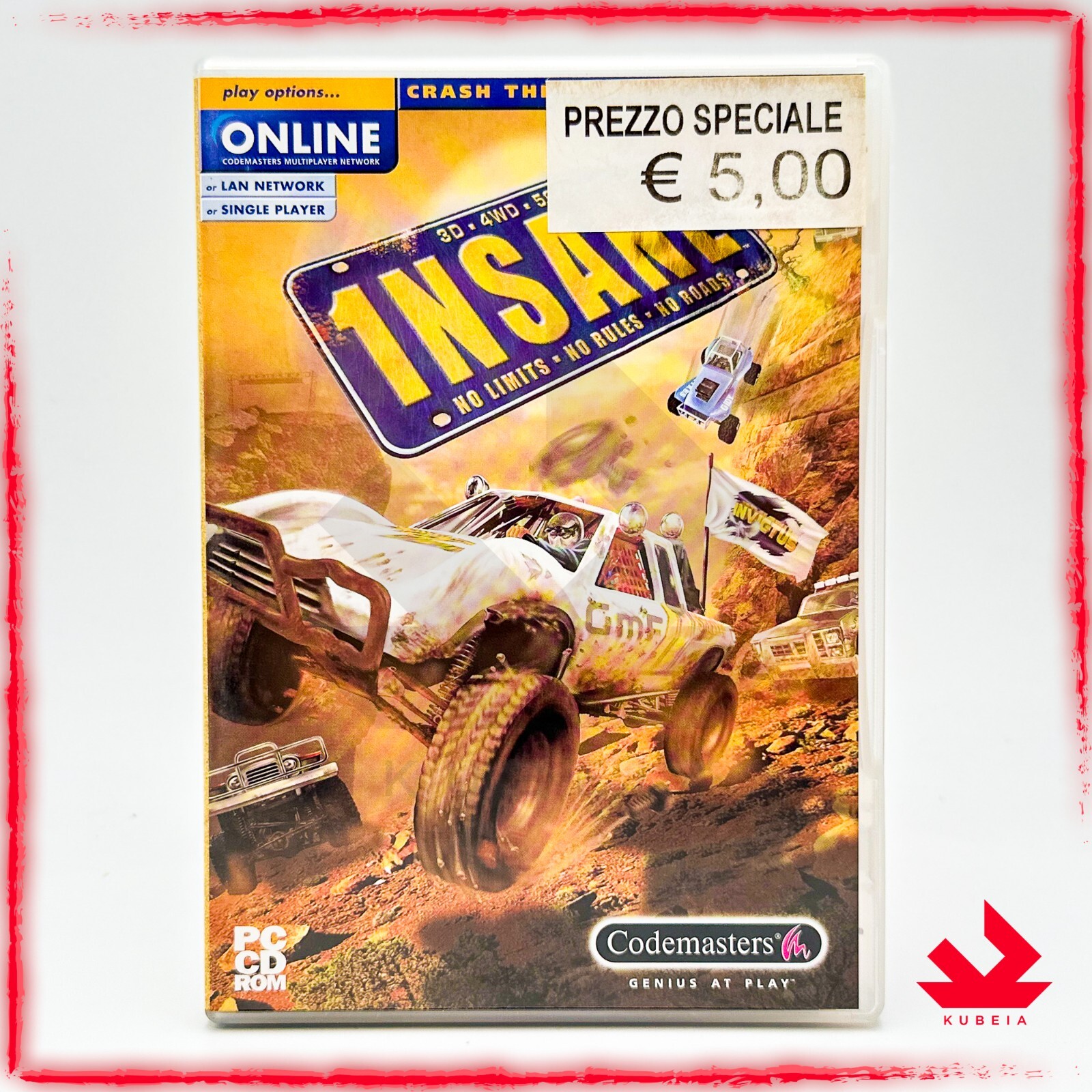 INSANE - ITALIAN - EXTREME ACTION, ARCADE SIMULATION - PC COMPUTER 1NSANE