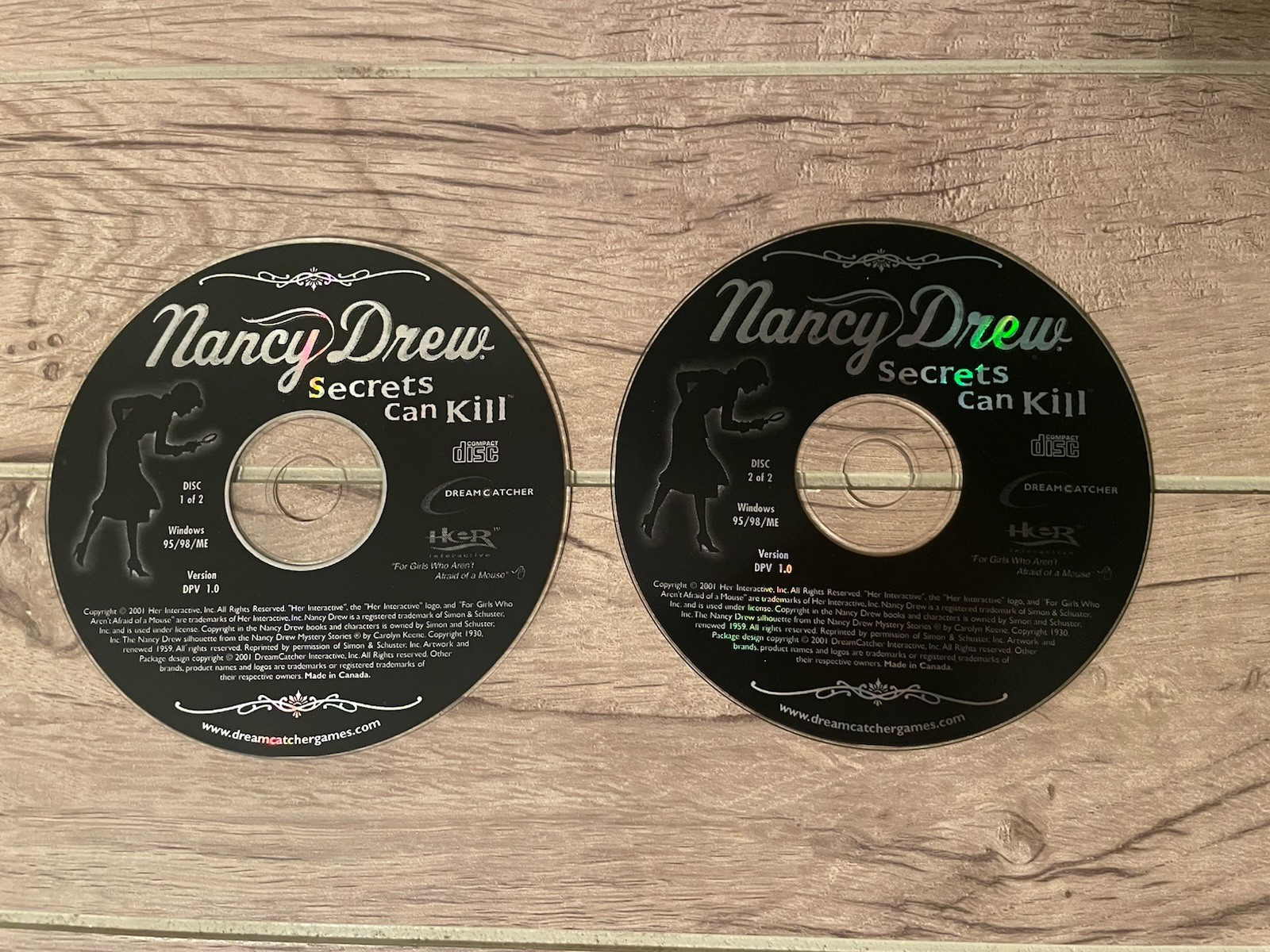 Nancy Drew Secrets Can Kill 2002 Windows 95/98/ME/XP CD ROM PC Mystery Game