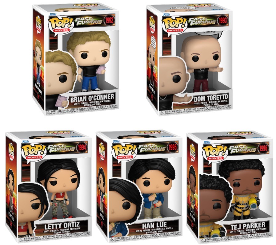 Fast & Furious Funko Pop Complete Set (5)