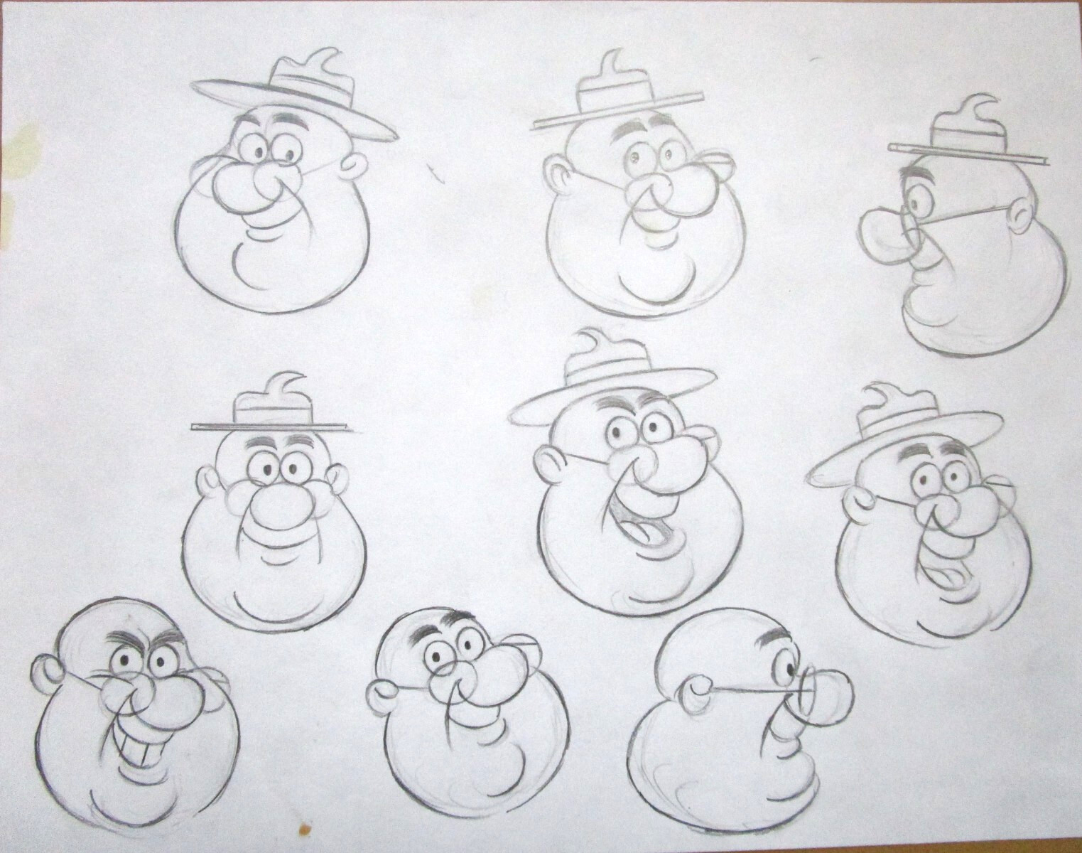 1950\'s DONALD DUCK RANGER WOODLORE Walt Disney ORIGINAL PRODUCTION cel DRAWING