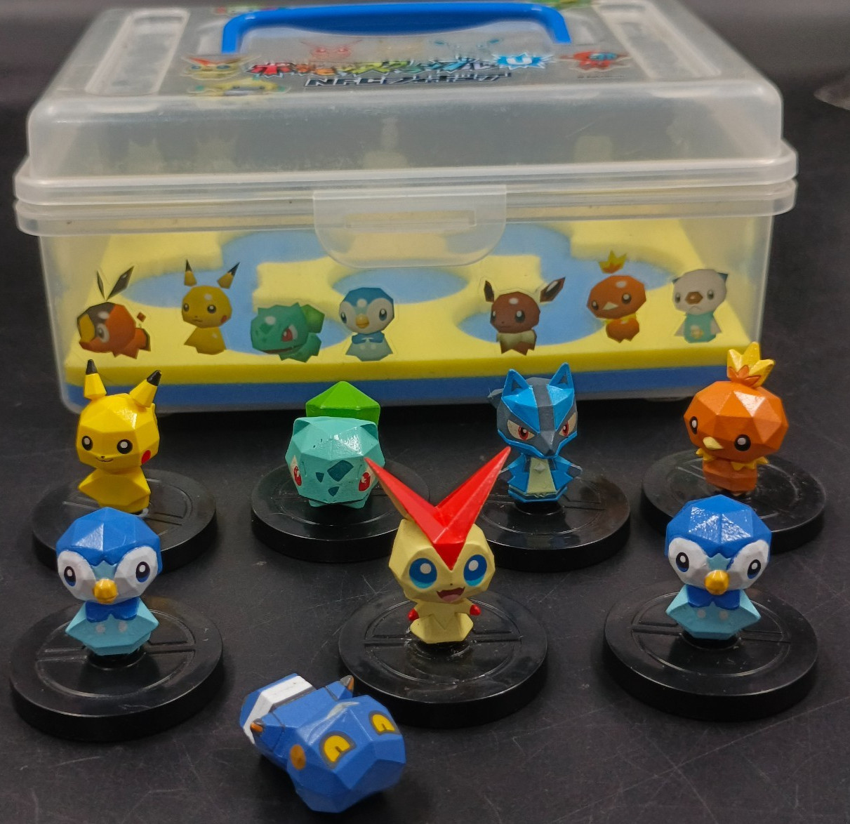 Pokemon Rumble NFC Wii U Figure Pikachu Lucario Piplup Victini Bulbasaur Torchic
