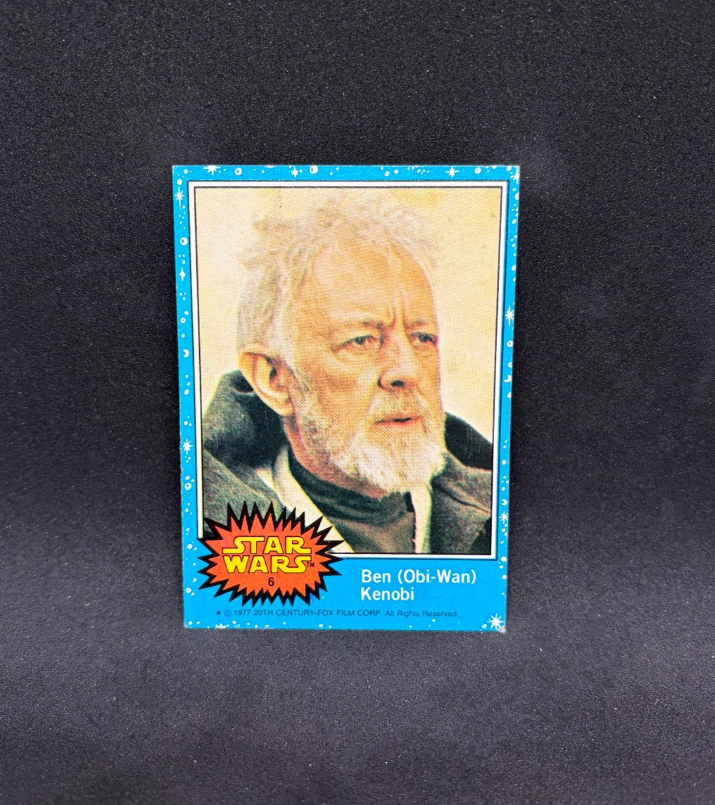 1977 Topps Star Wars Ben (Obi-Wan) Kenobi #6 Blue Series 1 Base Set