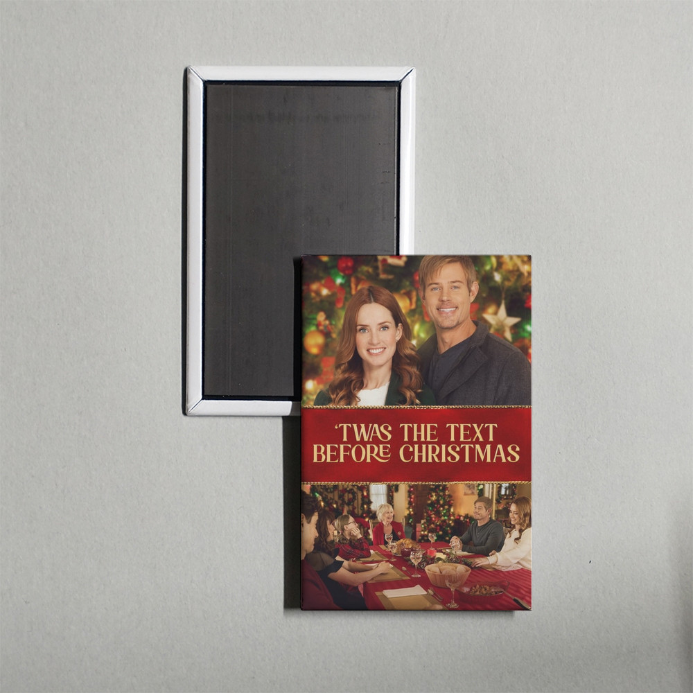 \'Twas the Text Before Christmas Mini Movie Poster Fridge Locker Magnet