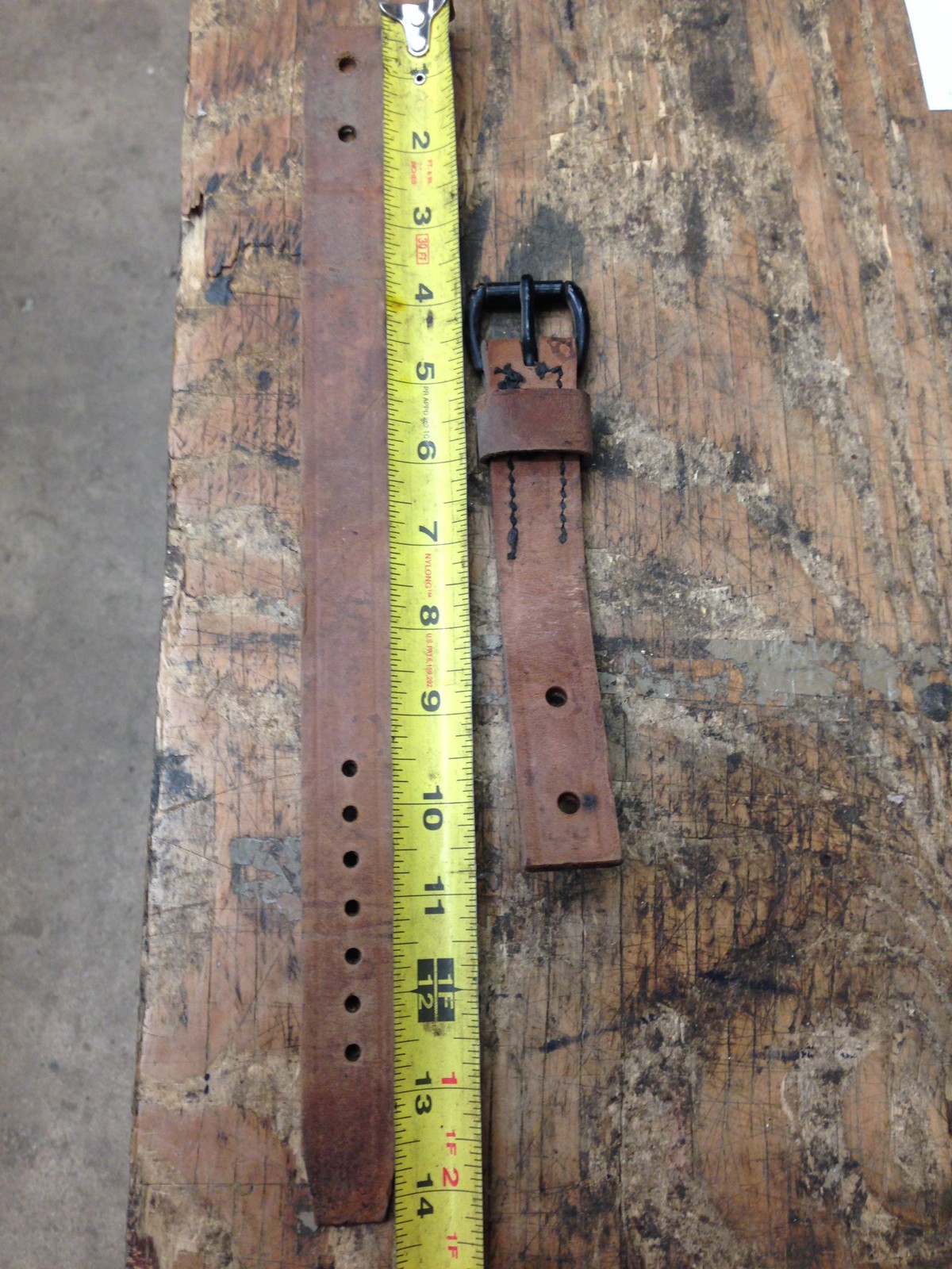 WWI, WWII NOS Leather Strap/Buckle, Military Vehicle Etc.
