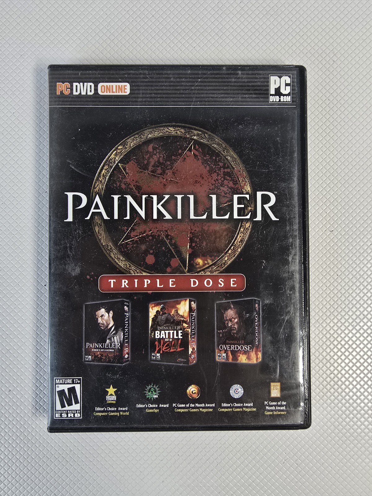 Painkiller: Triple Dose (PC, 2008) 3-Disc Set w/ Poster