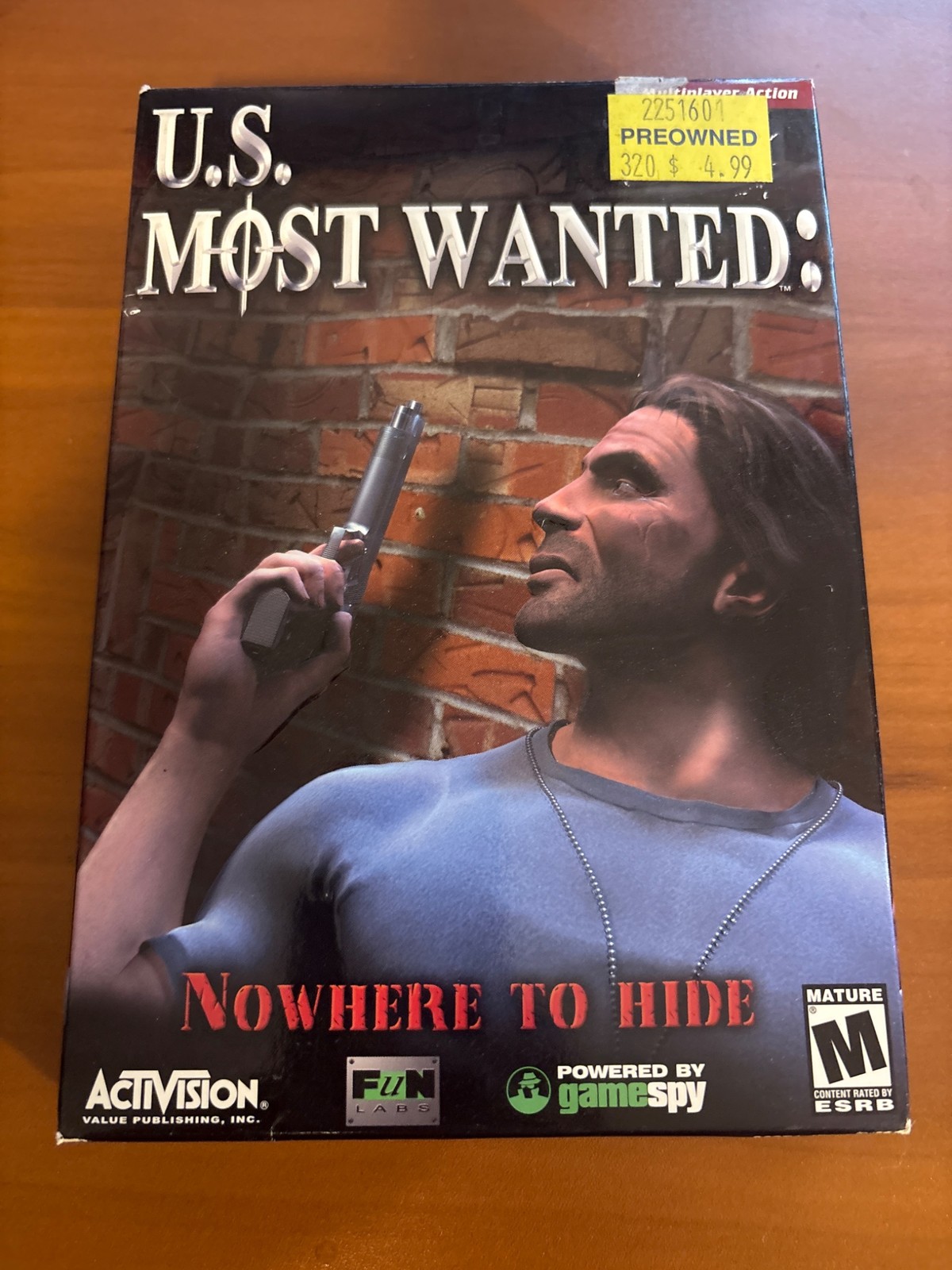 U.S. Most Wanted: Nowhere to Hide (2002) PC Game, Complete in Box