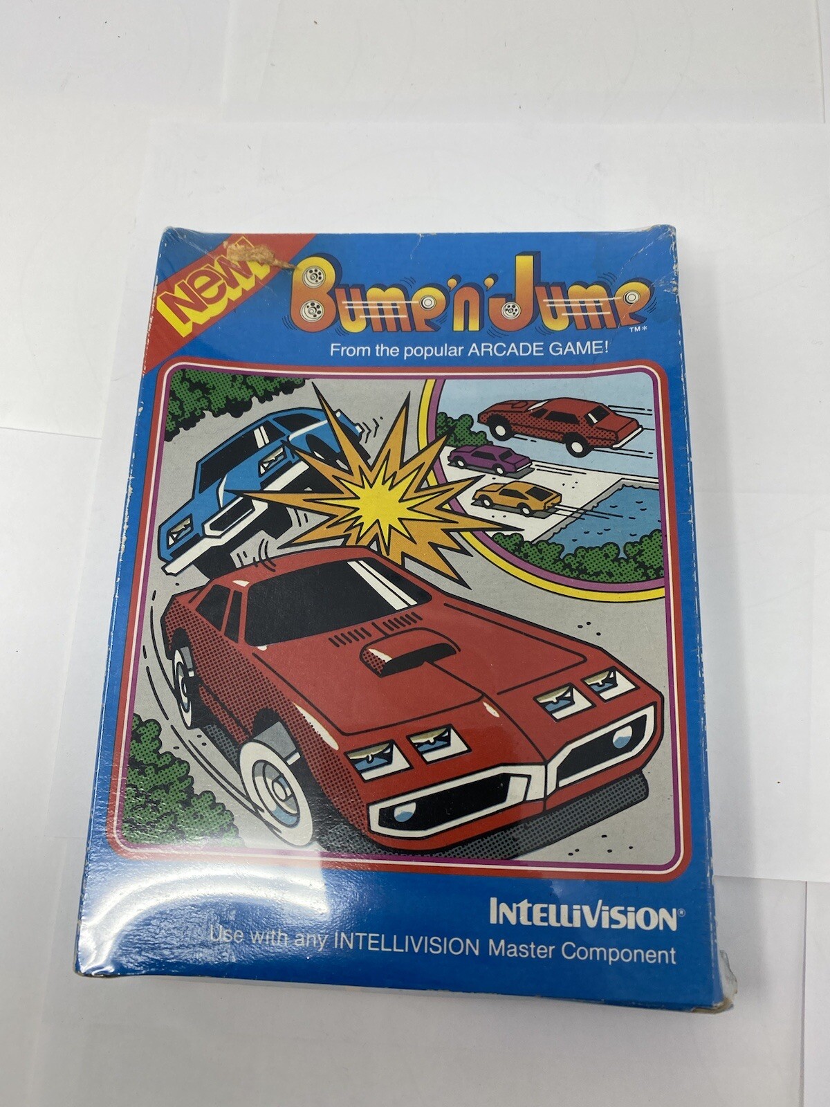 Bump N Jump Mattel Intellivision 1983 Sealed Video Game Water Damage To Case