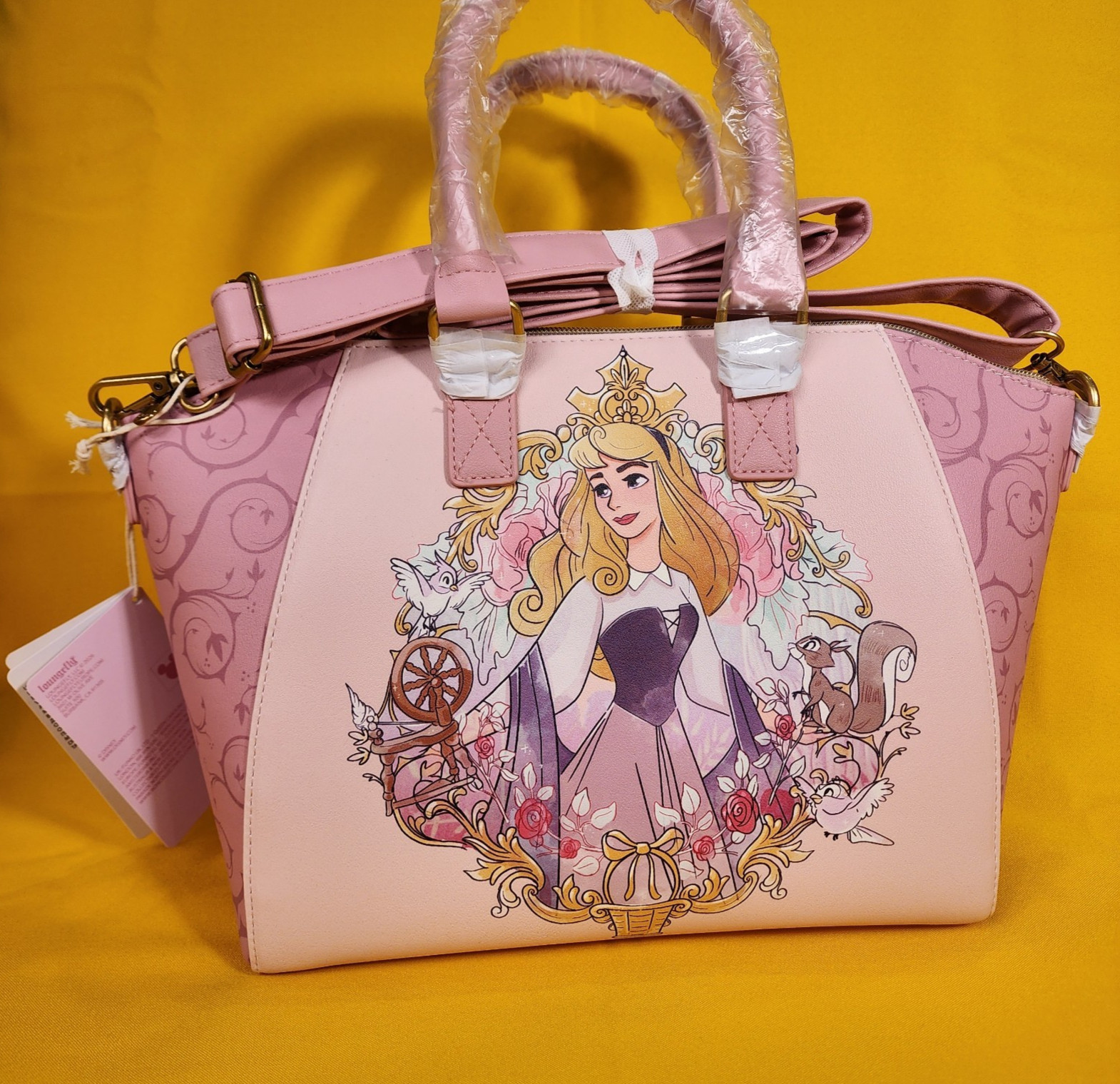 Loungefly Disney Princess Aurora Sleeping Beauty Icon Frame Satchel Handbag NEW