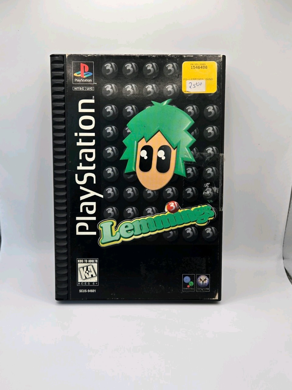 Lemmings 3D (Sony PlayStation 1, 1995) PS1 LONG BOX w/ CASE MANUAL & FOAM
